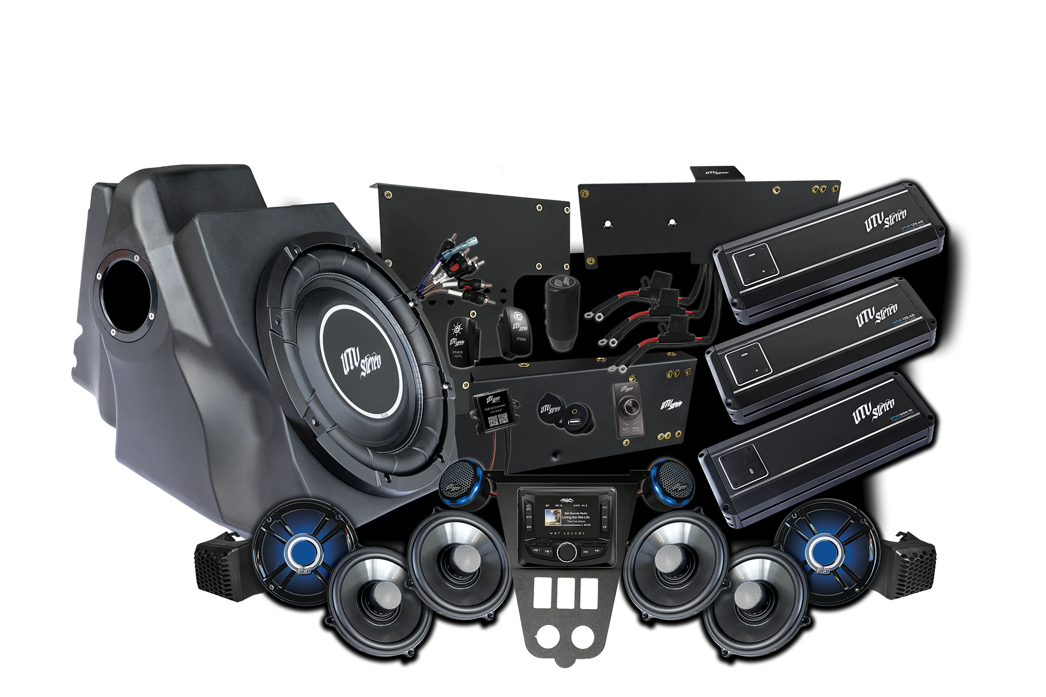 Photo of 2025+ RZR® Pro Series Signature Stage 8 Stereo Kit | UTVS-PRO2-S8-S by UTV Stereo - Premium Polaris RZR Stage Kit for UTVs / Side by Sides