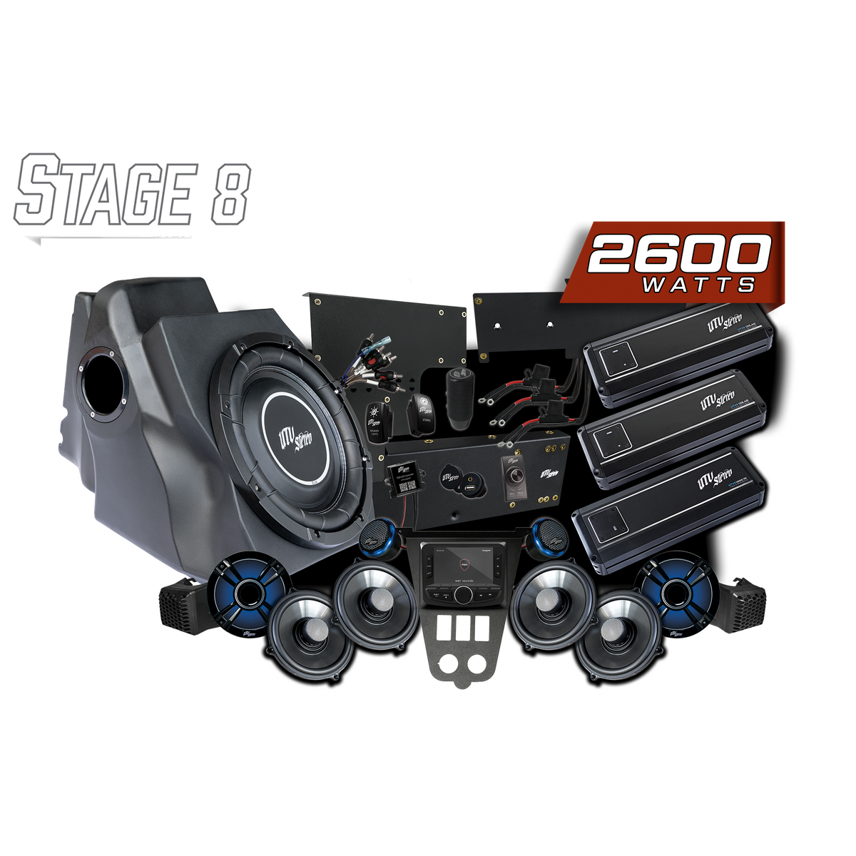 '25-'26 RZR® Pro Series Signature Stage 8 Stereo Kit | UTVS-PRO2-S8-S