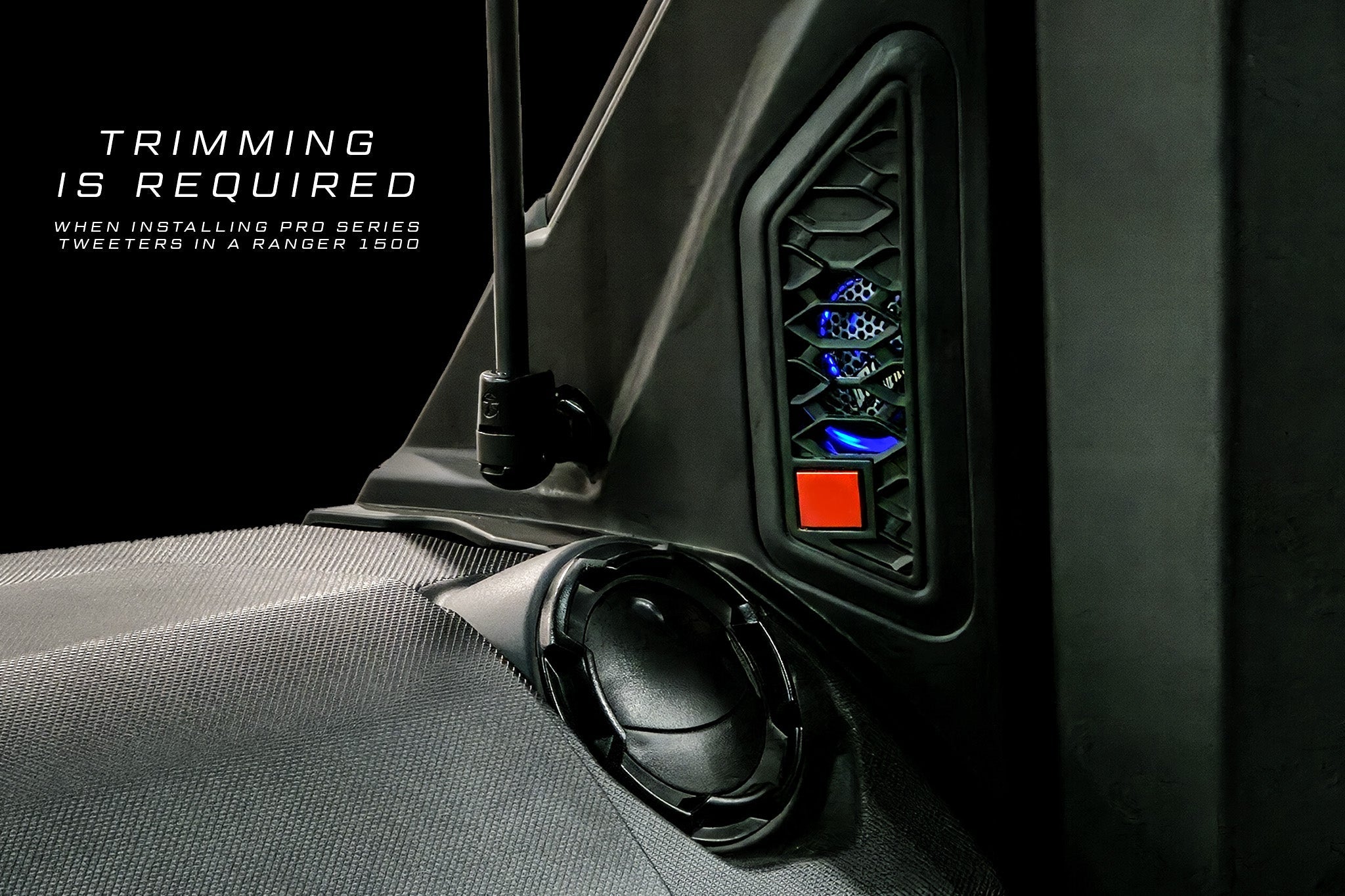 Photo of Pro Series 1" Tweeter w/ Built In RGB LED (Pair) | UTVS-PTW by UTV Stereo - Premium High Frequency Tweeter for UTVs / Side by Sides