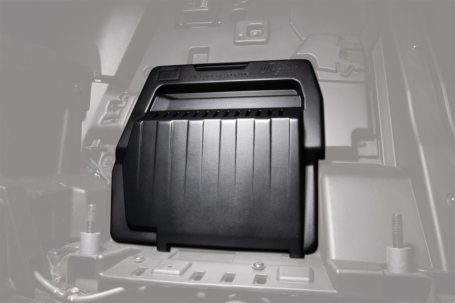 Photo of Can-Am® Maverick R Big Battery Cover | UTVS-R-BATT-CVR by UTV Stereo - Premium Can-Am X3 Big Battery Kit for UTVs / Side by Sides