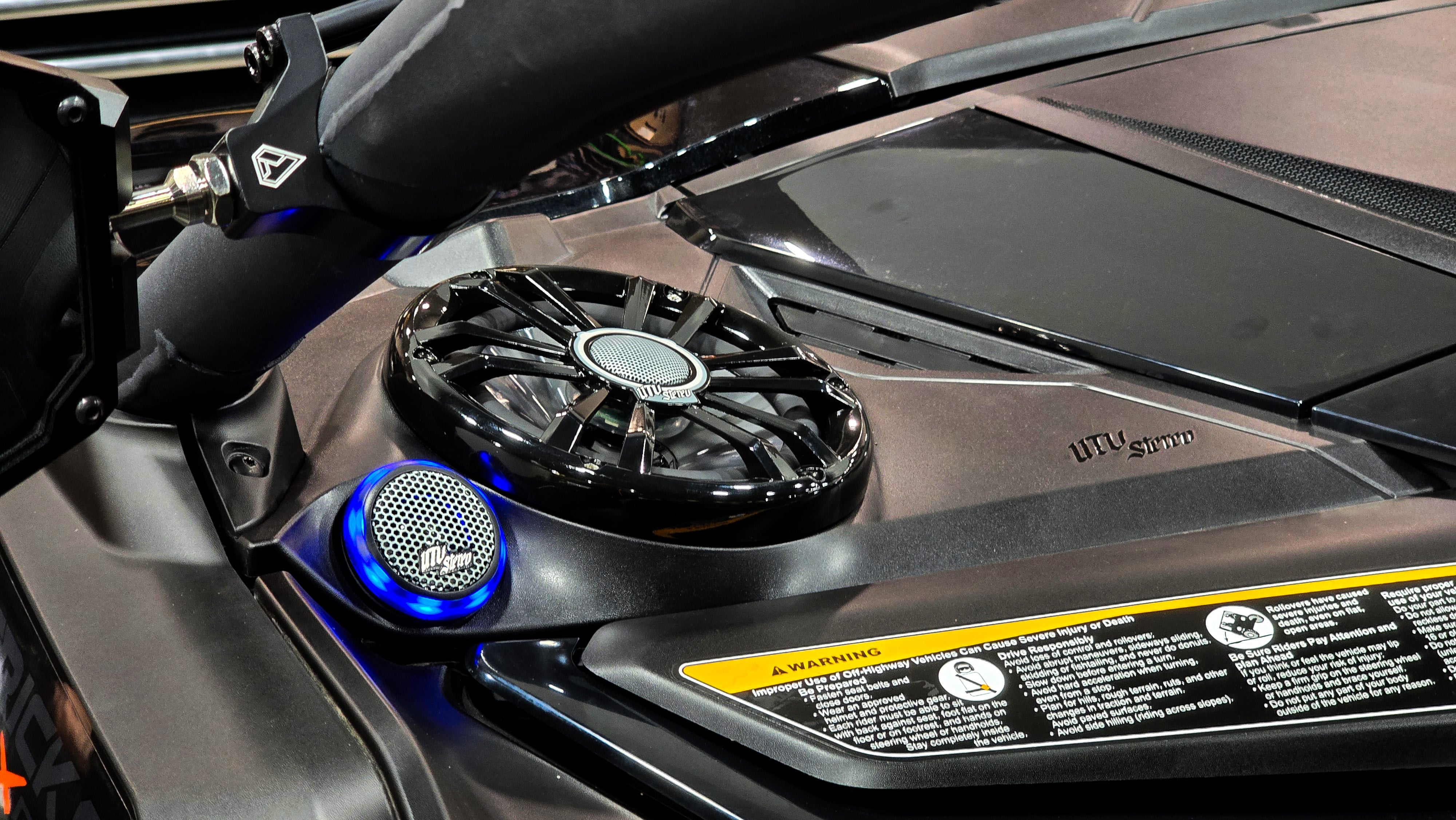 Photo of Can-Am® Maverick R 6.5" Dash Panel Speaker Mounts | UTVS-R-DP65 by UTV Stereo - Premium Can Am X3 Dash Speaker Mount Panel for UTVs / Side by Sides