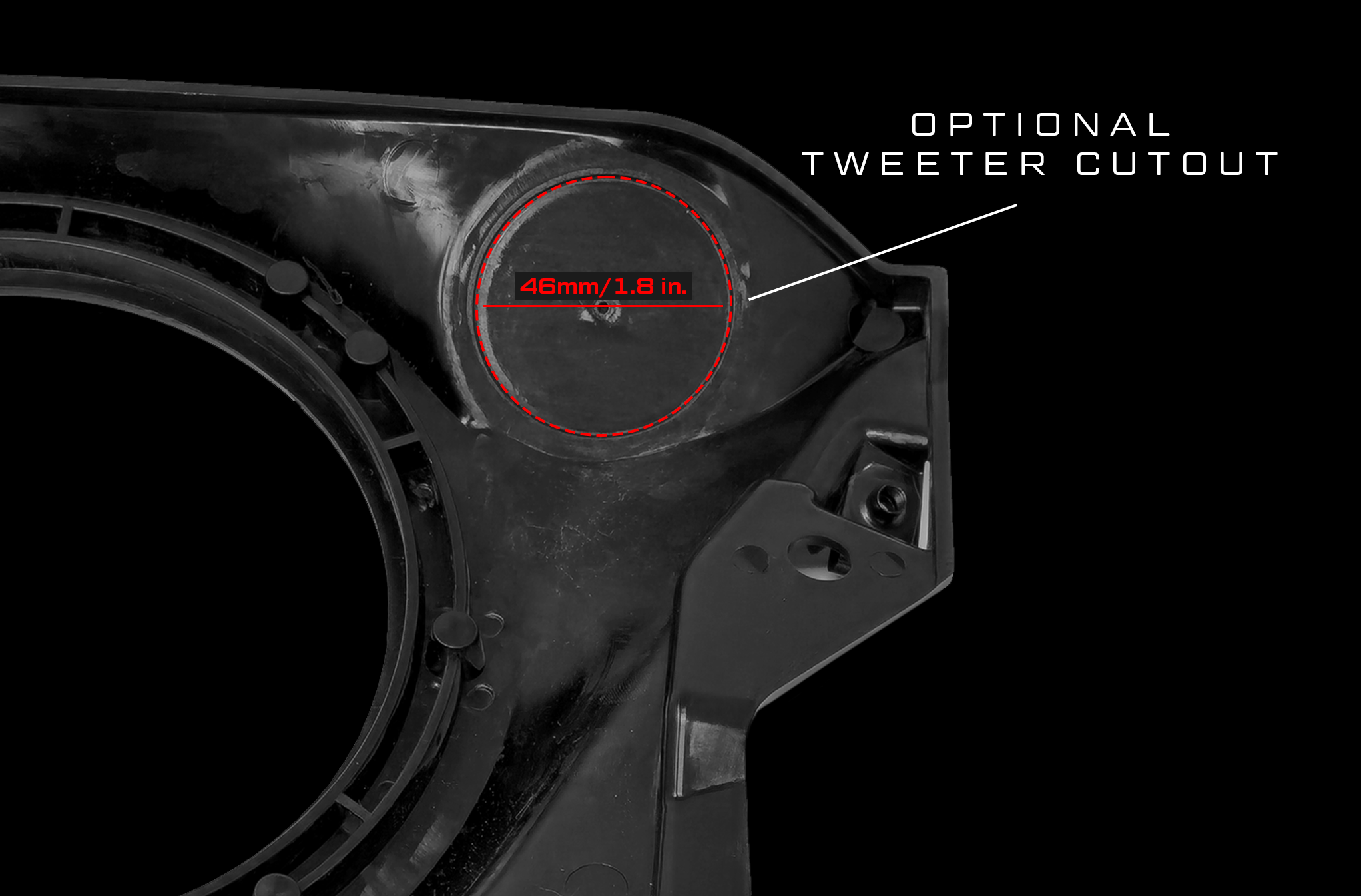 UTV Stereo - Can-Am Maverick R 6.5" Dash Panel Speaker Mounts | UTVS-R-DP65