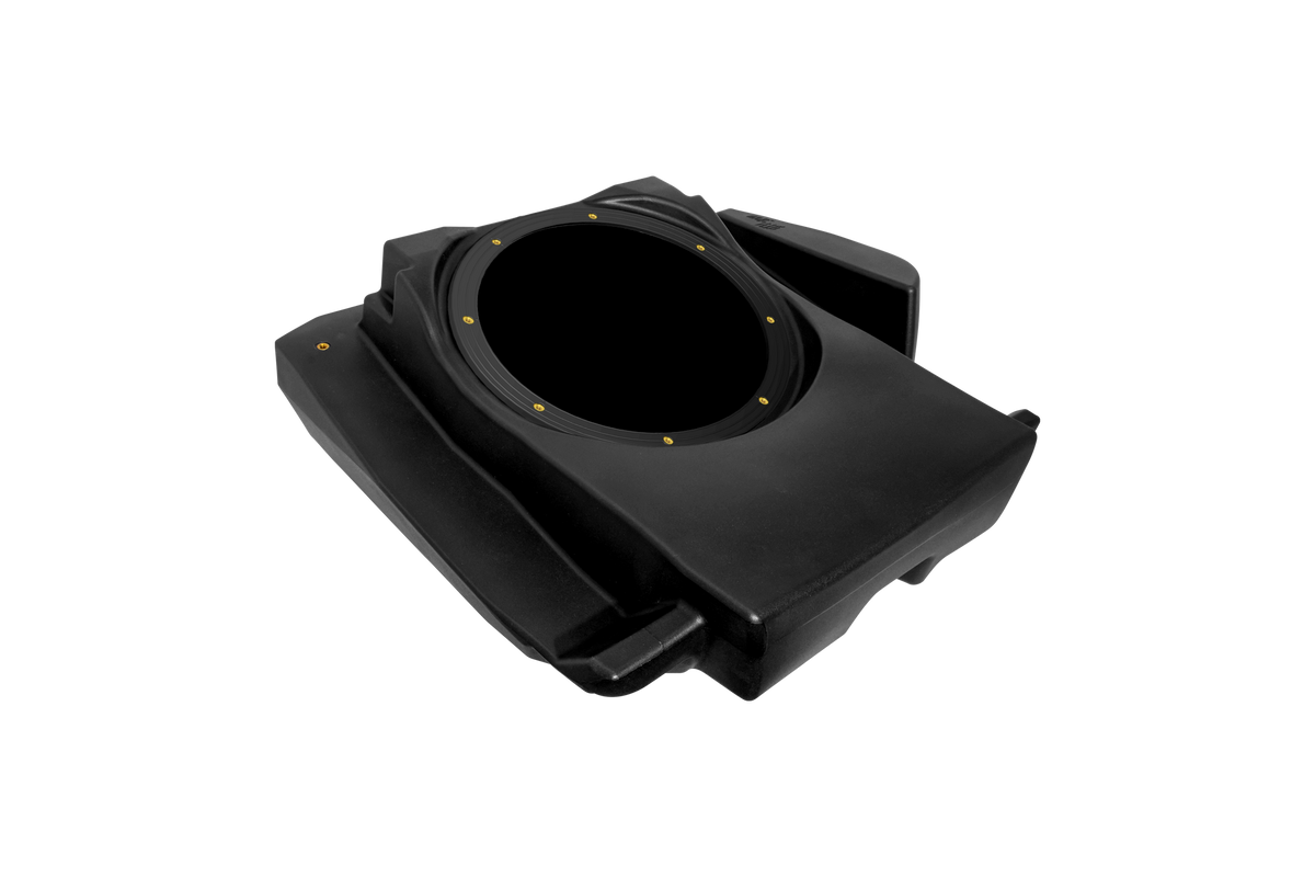 UTV Stereo Can-Am Maverick R Max front passenger 10-inch subwoofer enclosure – 4-seat