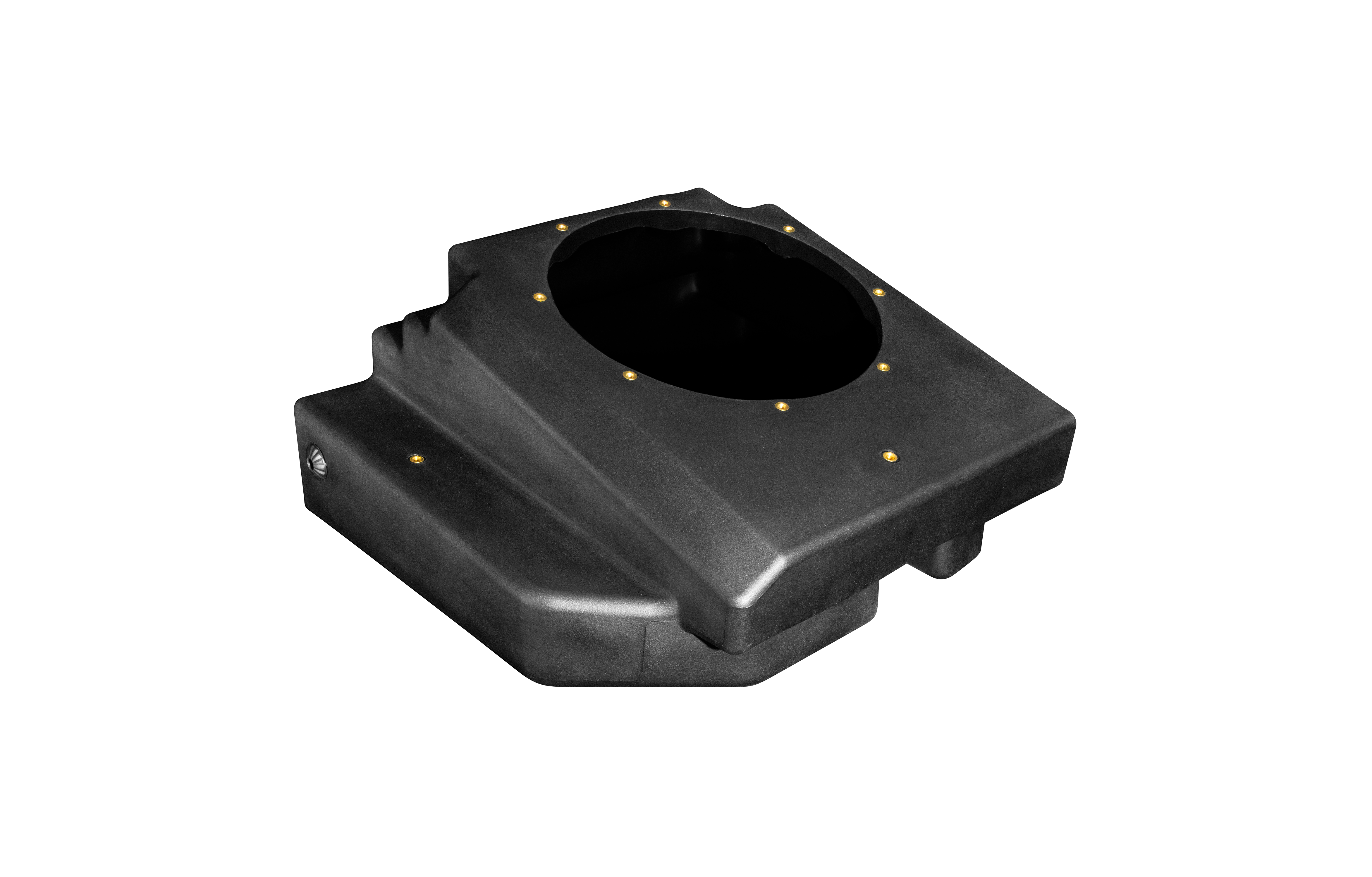 Photo of Can-Am® Maverick R 10" Rear Passenger Subwoofer Enclosure (PRE-ORDER ONLY)(4-SEAT MODELS) – Unloaded | UTVS-R-ENC-PASS-4R by UTV Stereo - Premium Maverick R Subwoofer Enclosure for UTVs / Side by Sides