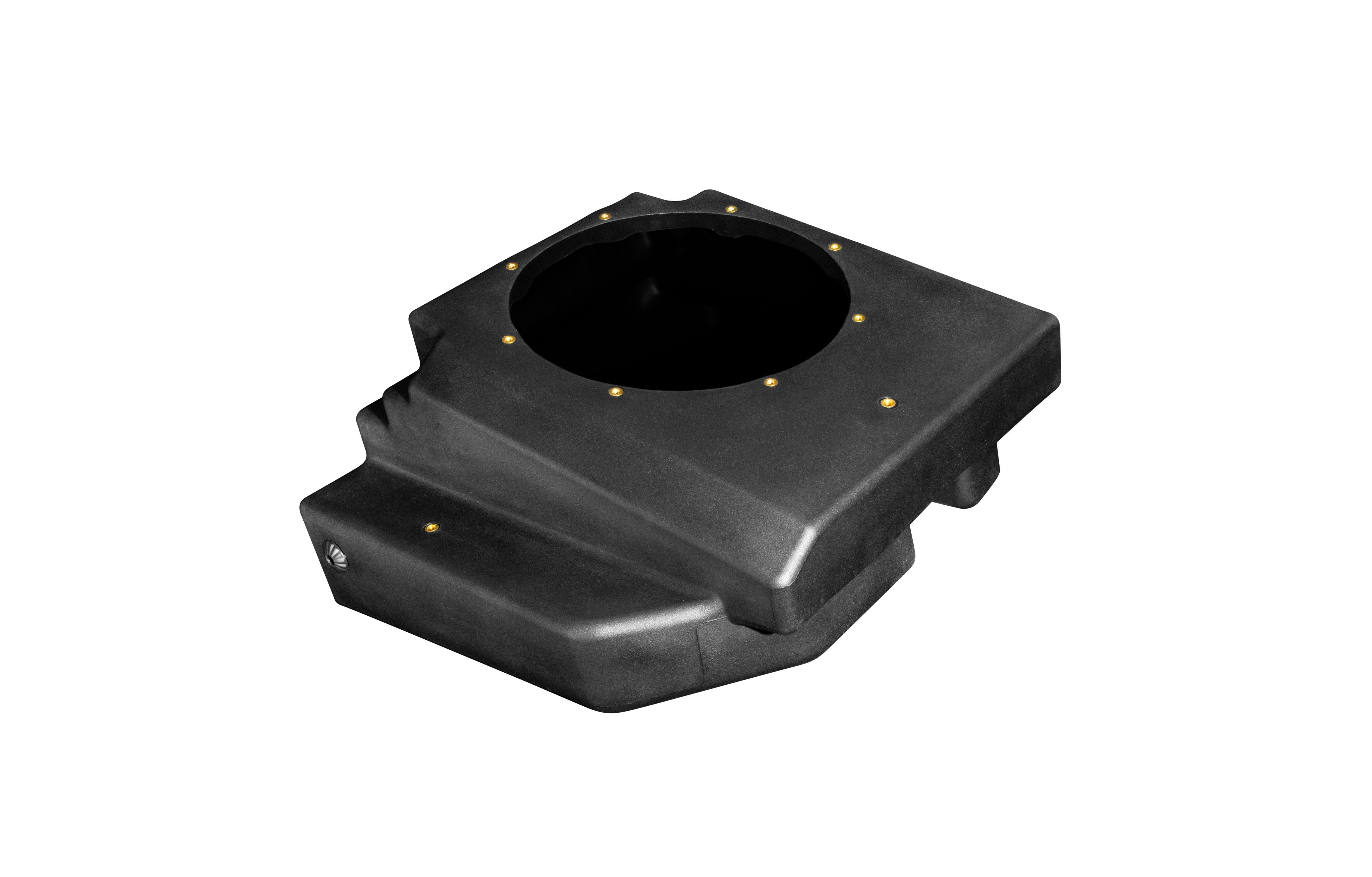 Photo of Can-Am® Maverick R 10" Rear Passenger Subwoofer Enclosure (PRE-ORDER ONLY)(4-SEAT MODELS) – Unloaded | UTVS-R-ENC-PASS-4R by UTV Stereo - Premium Maverick R Subwoofer Enclosure for UTVs / Side by Sides