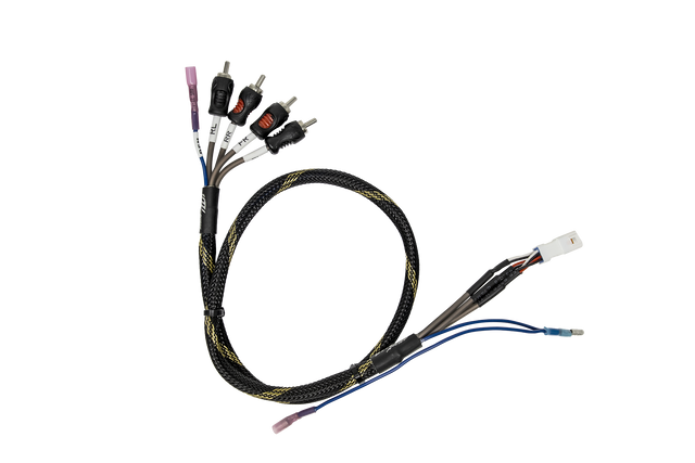 Photo of Can-Am® Maverick R BRP GO Front & Rear RCA Output Harness + Remote | UTVS-GO-RCA-OUT by UTV Stereo - Premium Can-Am Maverick R RCA Harness for UTVs / Side by Sides