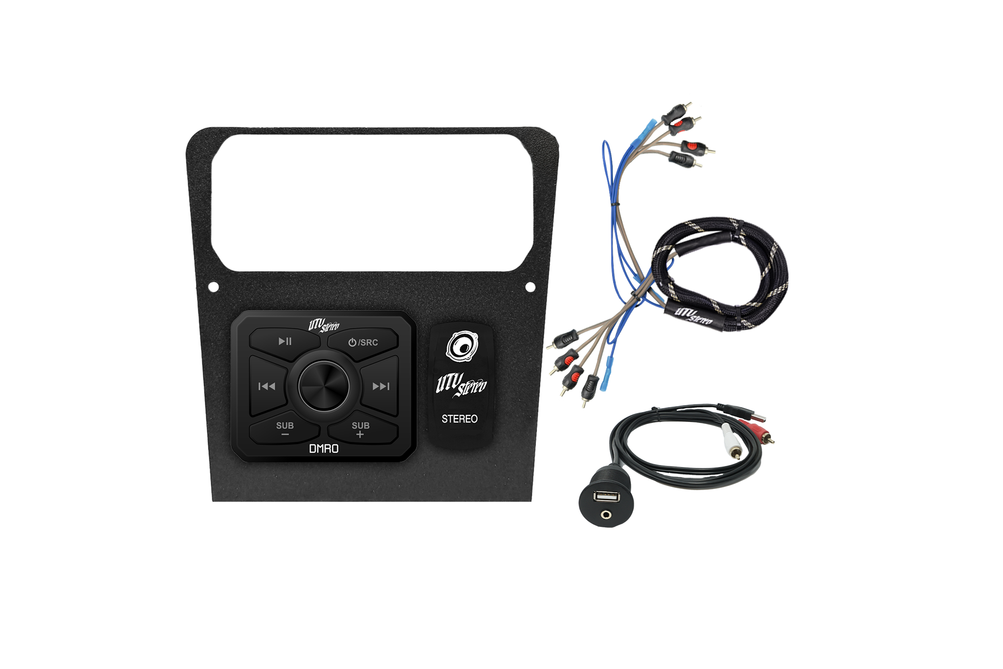 Photo of Maverick R Head Unit Mount Kit | UTVS-R-HUMT-KIT by UTV Stereo - Premium Switch Pros Upper Mount for UTVs / Side by Sides