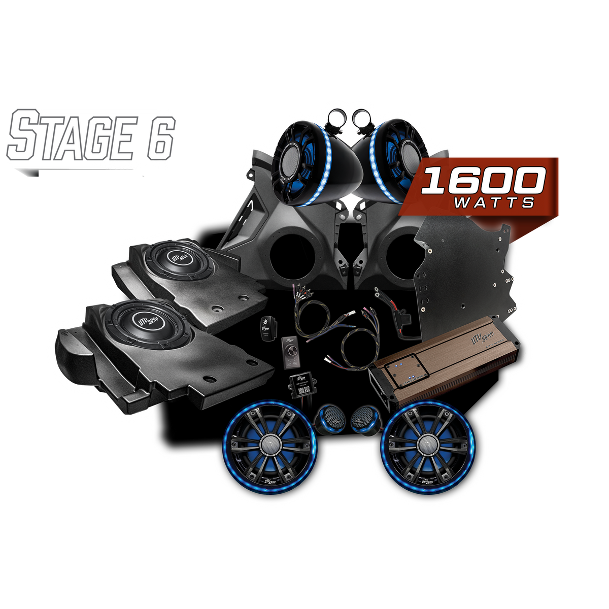 UTV Stereo Can-Am Maverick R BRP GO! Elite Stage 6 Stereo Kit