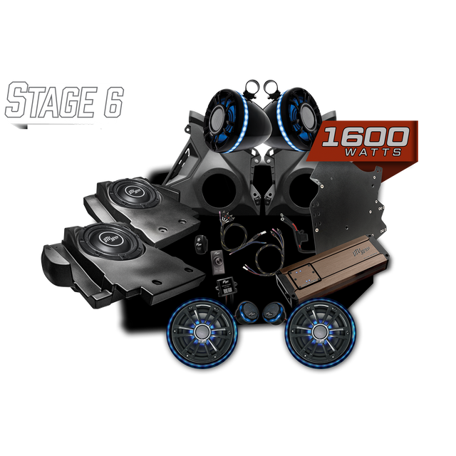 Photo of Can-Am® Maverick R BRP GO! Elite Series Stage 6 Stereo Kit | UTVS-R-S6-E-GO by UTV Stereo - Premium Maverick R Stage Kit for UTVs / Side by Sides