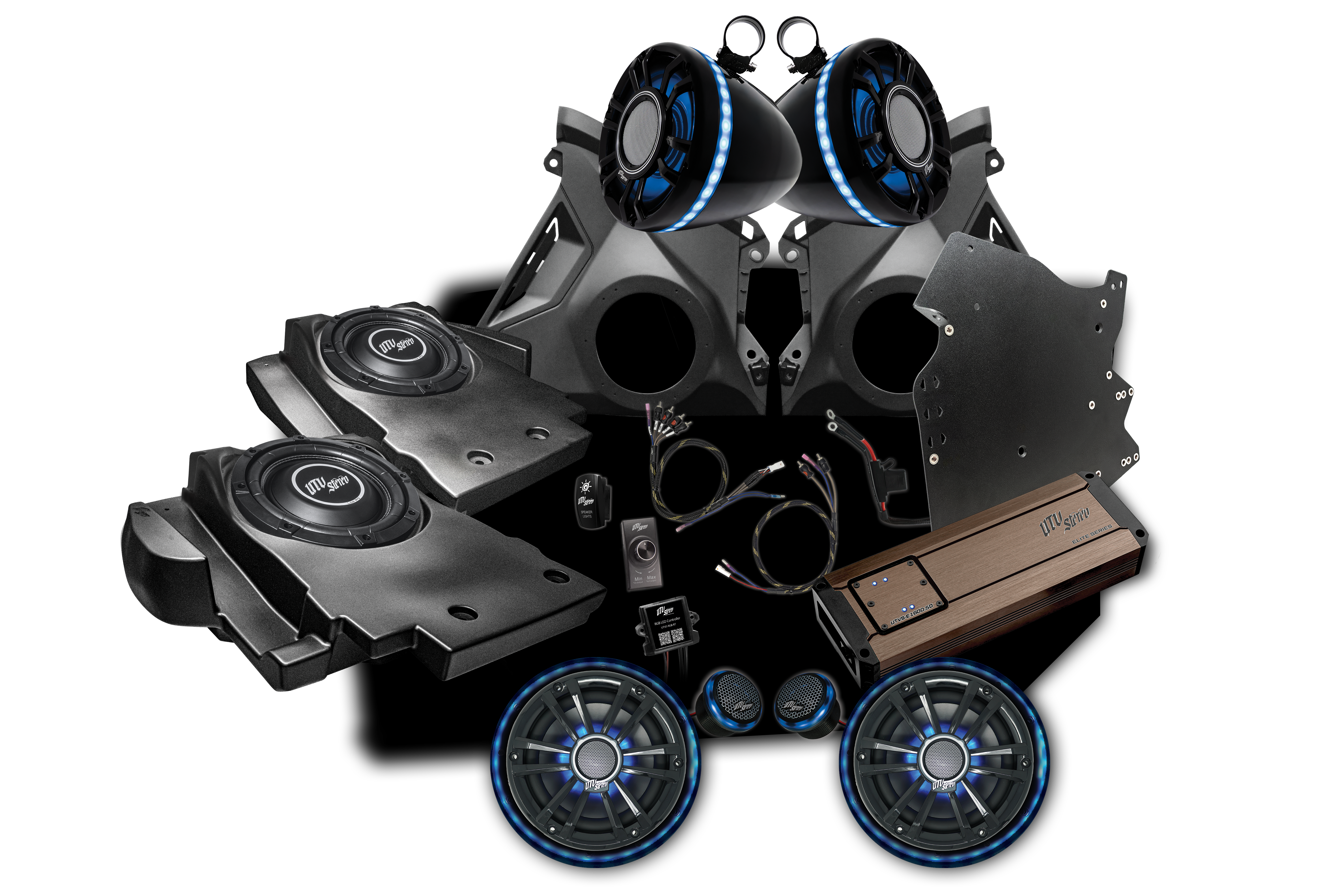 Photo of Can-Am® Maverick R BRP GO! Elite Series Stage 6 Stereo Kit | UTVS-R-S6-E-GO by UTV Stereo - Premium Maverick R Stage Kit for UTVs / Side by Sides