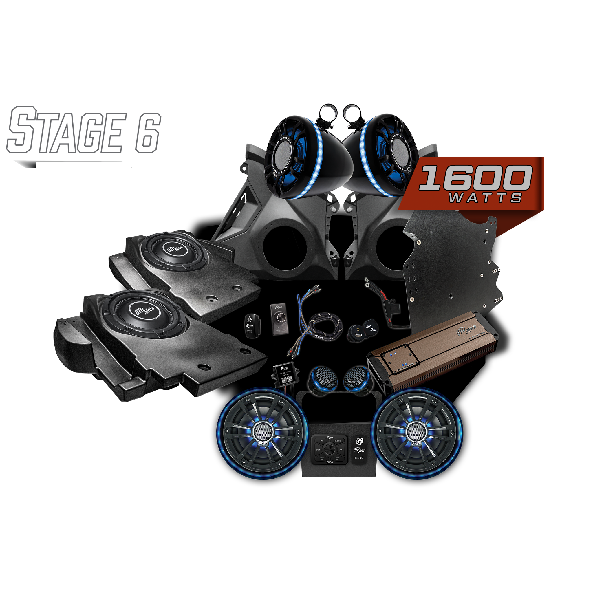 Photo of Can-Am® Maverick R Elite Series Stage 6 Stereo Kit | UTVS-R-S6-E by UTV Stereo - Premium Maverick R Stage Kit for UTVs / Side by Sides