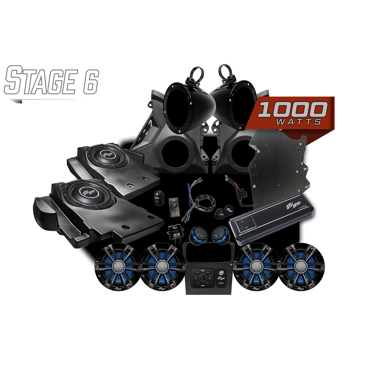 UTV Stereo Can-Am Maverick R Signature Stage 6 Stereo Kit