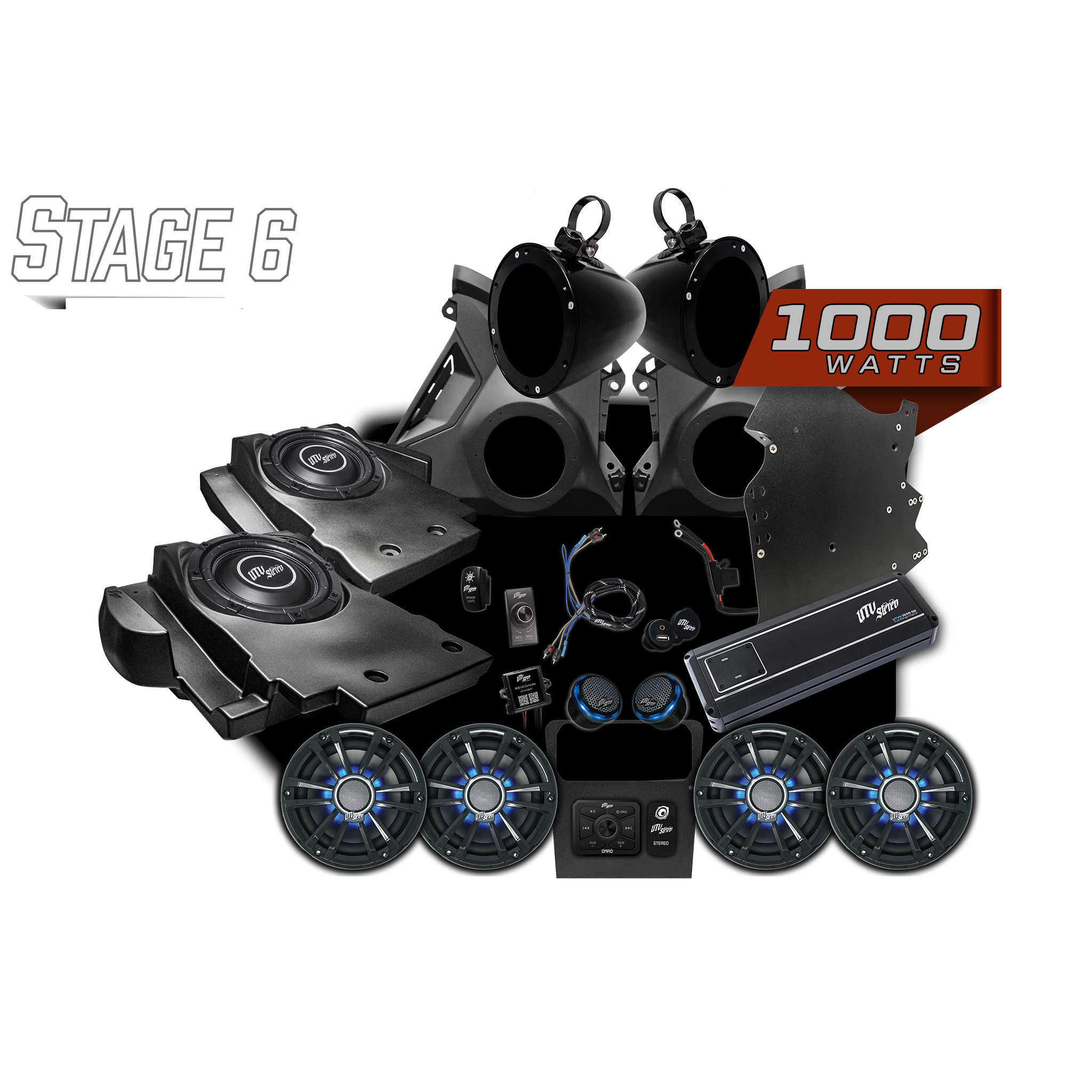 Photo of Can-Am® Maverick R Signature Series Stage 6 Stereo Kit | UTVS-R-S6-S by UTV Stereo - Premium Polaris RZR Stage Kit for UTVs / Side by Sides