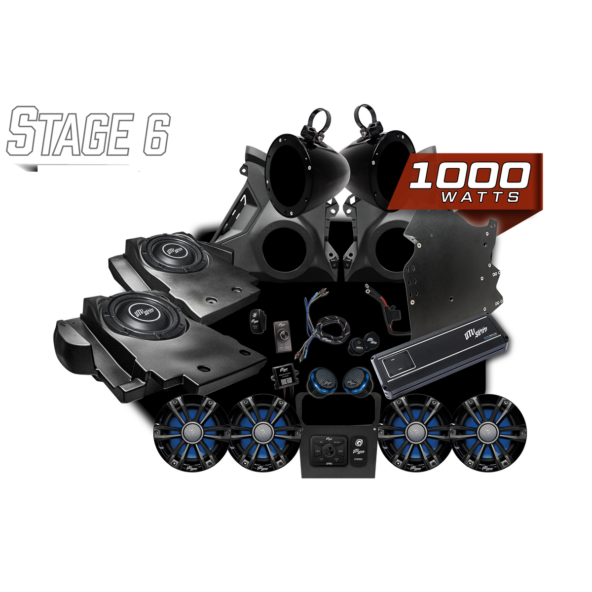 UTV Stereo Can-Am Maverick R Signature Stage 6 Stereo Kit