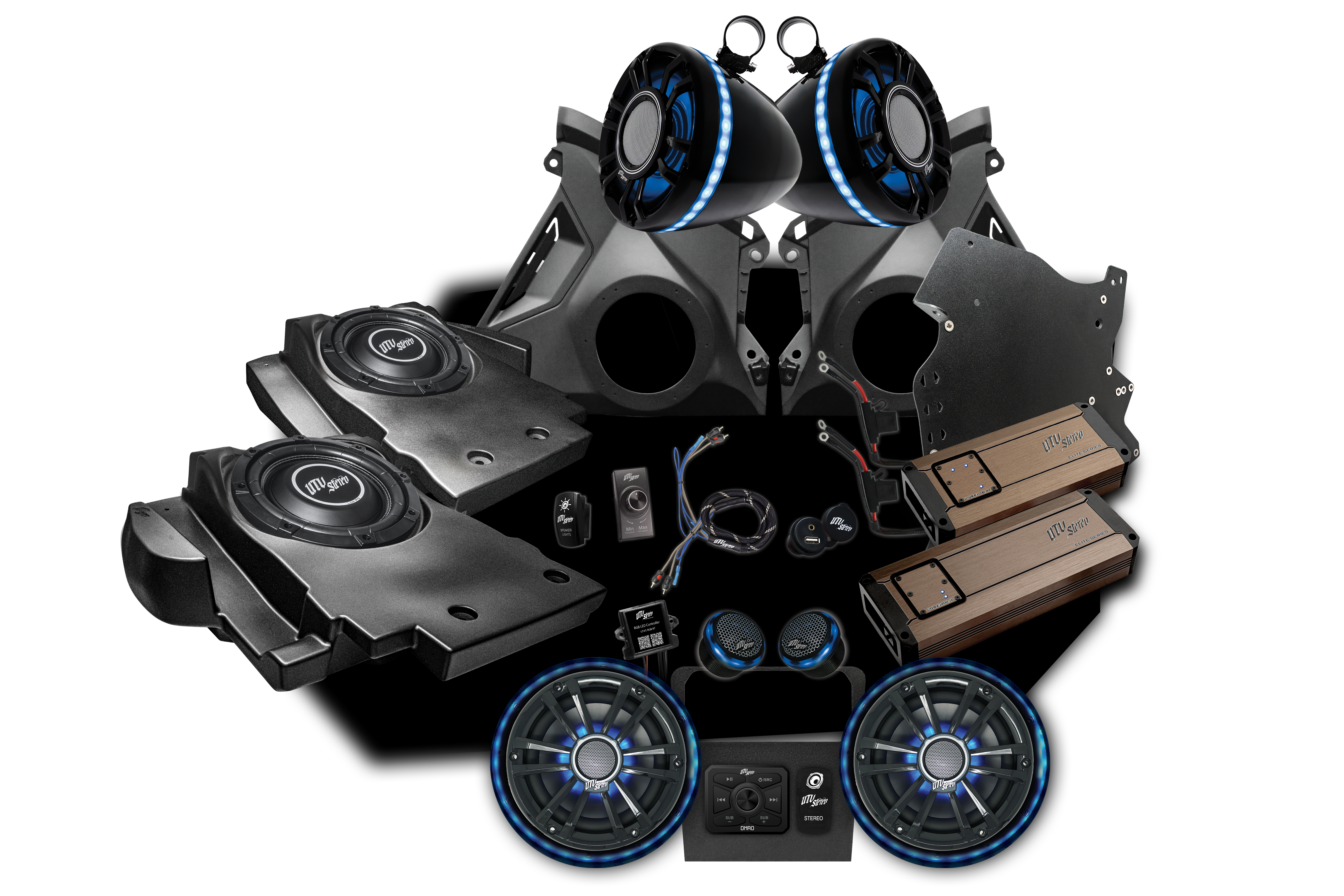 Photo of Can-Am® Maverick R Elite Series Stage 7 Stereo Kit | UTVS-R-S7-E by UTV Stereo - Premium Polaris RZR Stage Kit for UTVs / Side by Sides