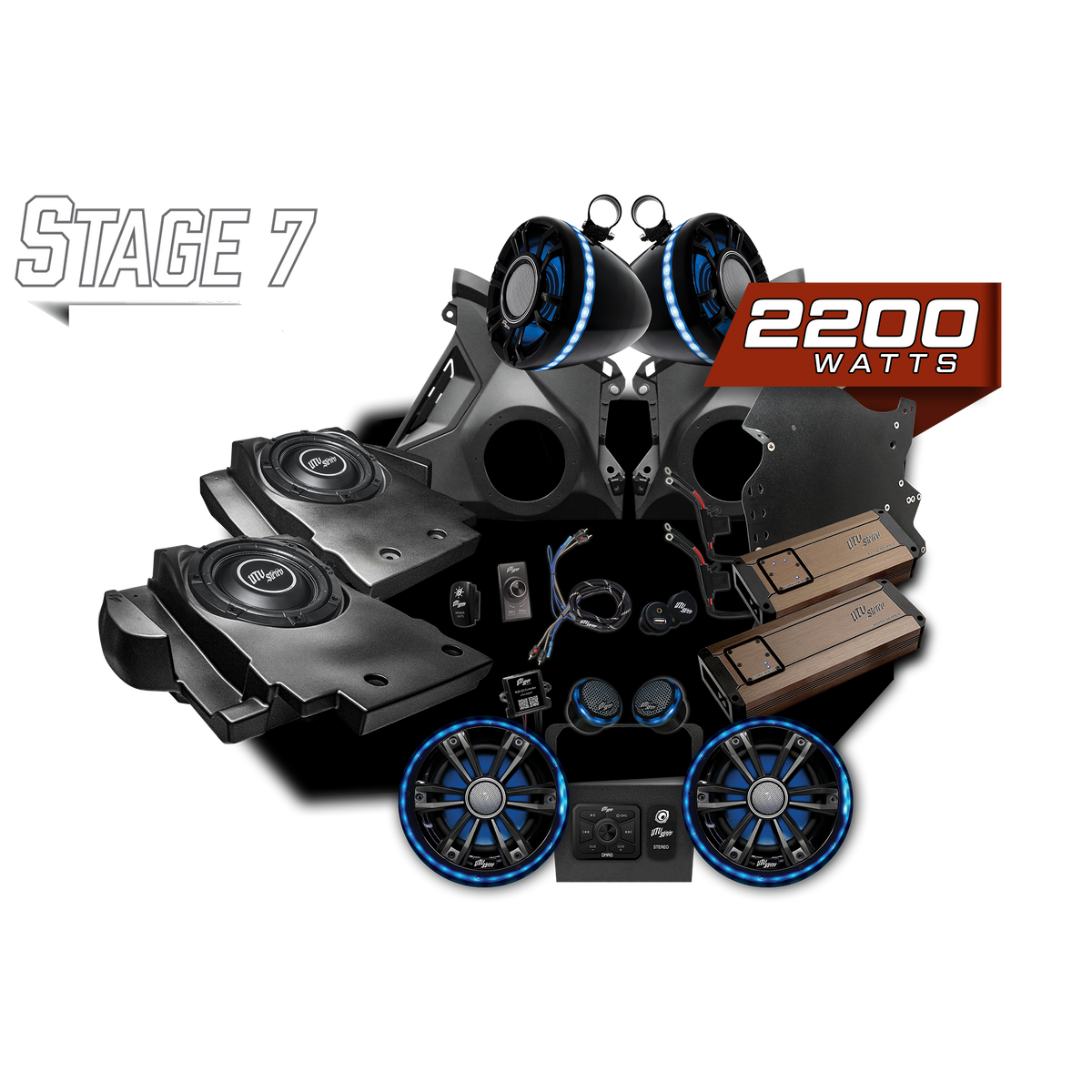UTV Stereo Can-Am Maverick R Elite Stage 7 Stereo Kit