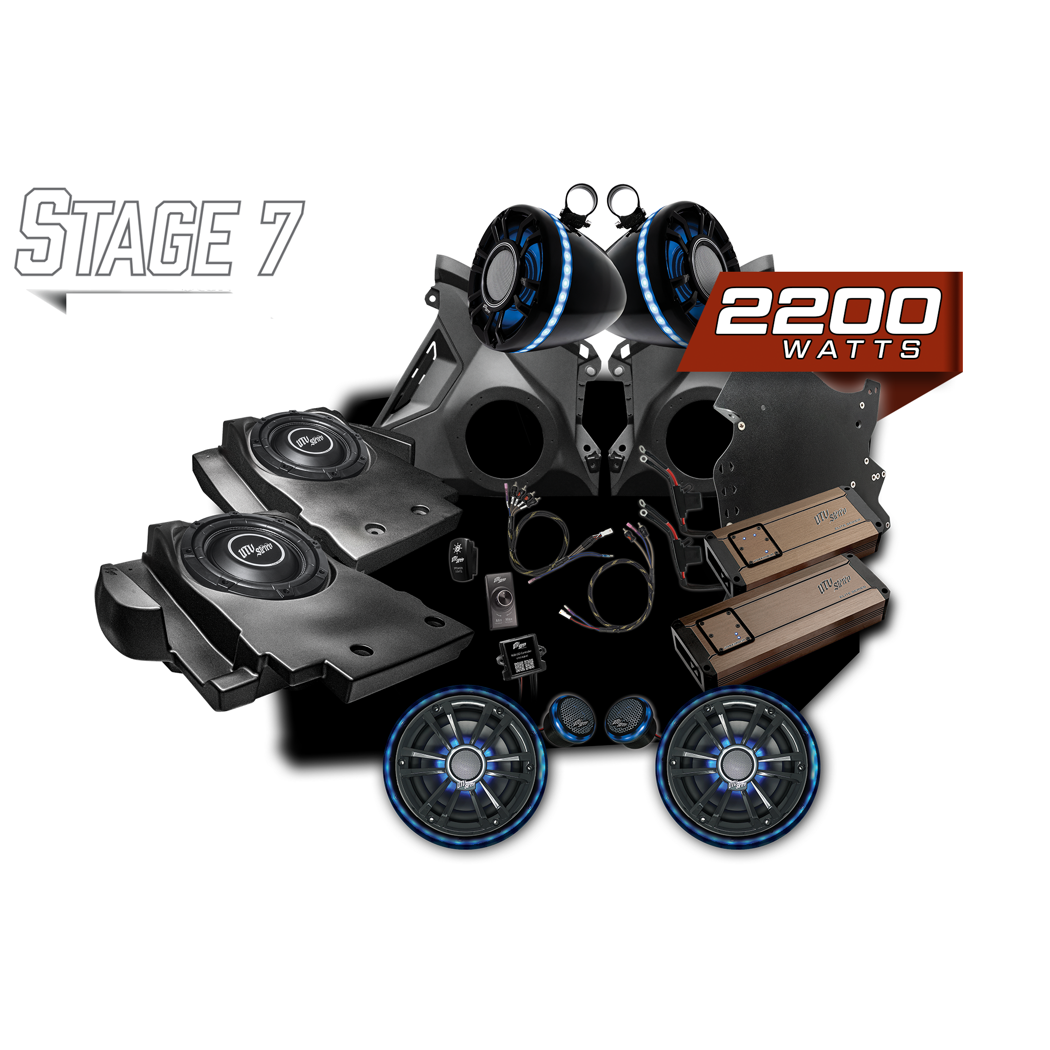 Photo of Can-Am® Maverick R BRP GO! Elite Series Stage 7 Stereo Kit | UTVS-R-S7-E-GO by UTV Stereo - Premium Polaris RZR Stage Kit for UTVs / Side by Sides