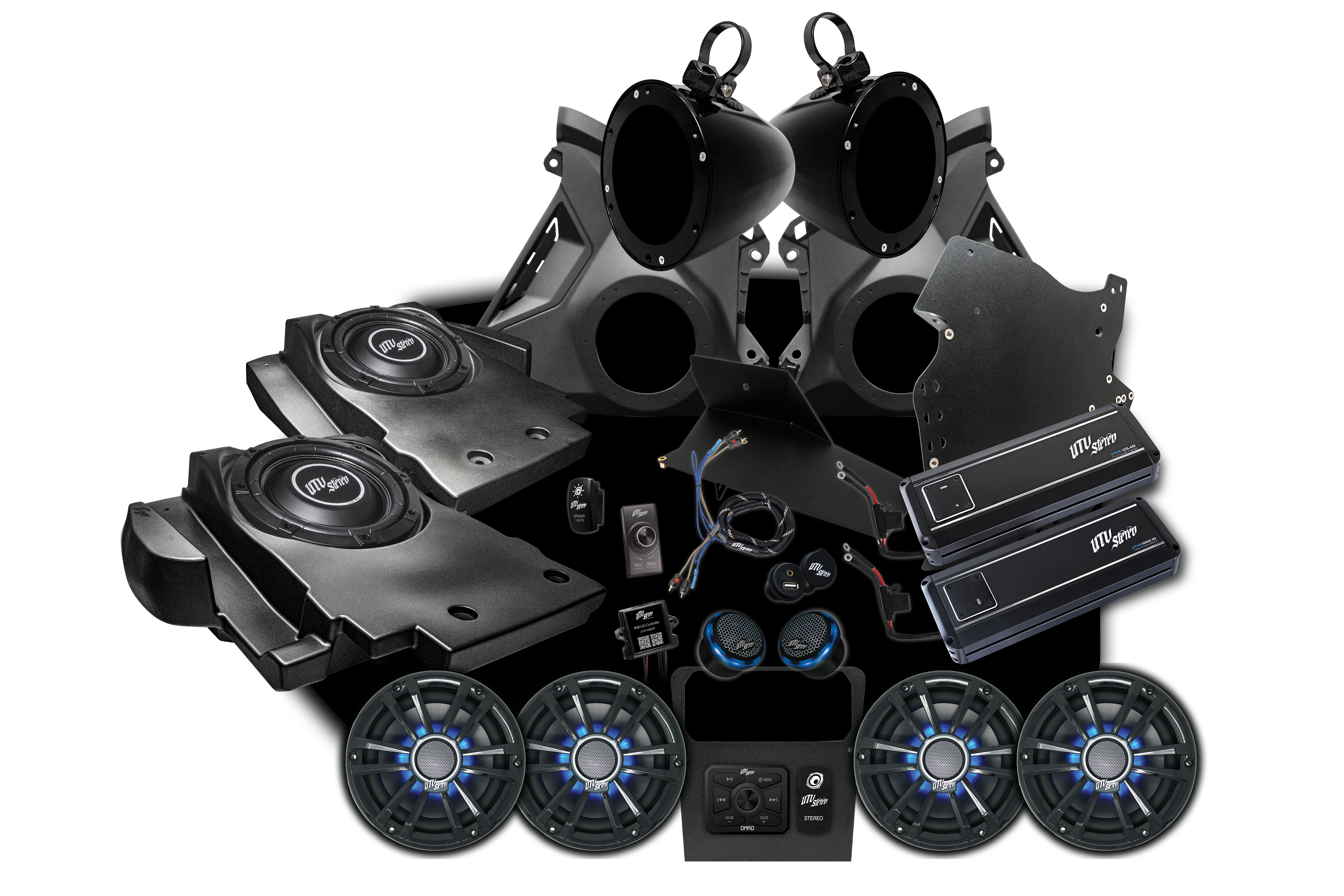 Photo of Can-Am® Maverick R Signature Series Stage 7 Stereo Kit | UTVS-R-S7-S by UTV Stereo - Premium Polaris RZR Stage Kit for UTVs / Side by Sides