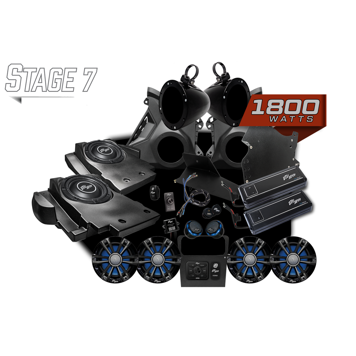 UTV Stereo Can-Am Maverick R Signature Stage 7 Stereo Kit