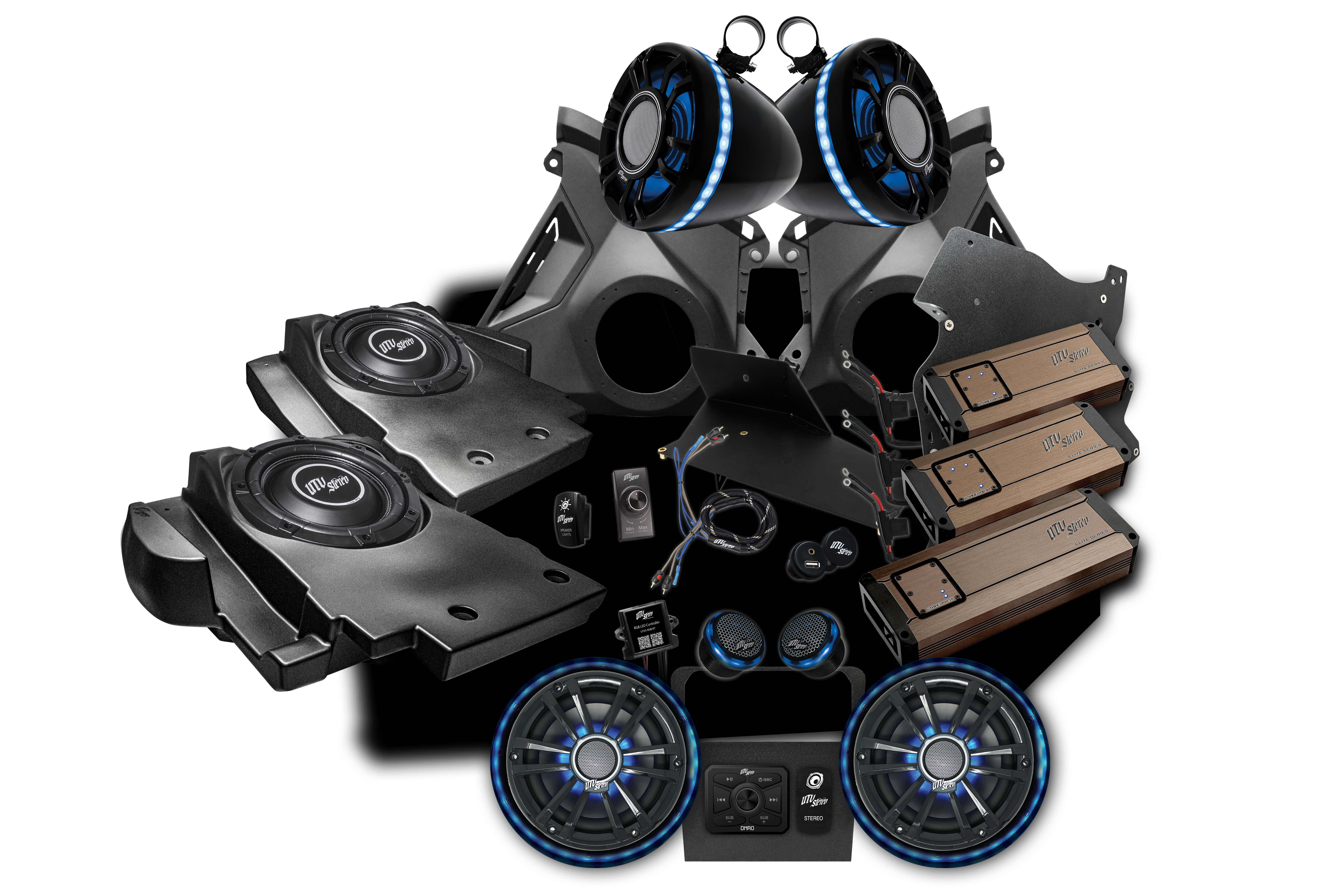 Photo of Can-Am® Maverick R Elite Series Stage 8 Stereo Kit | UTVS-R-S8-E by UTV Stereo - Premium Polaris RZR Stage Kit for UTVs / Side by Sides