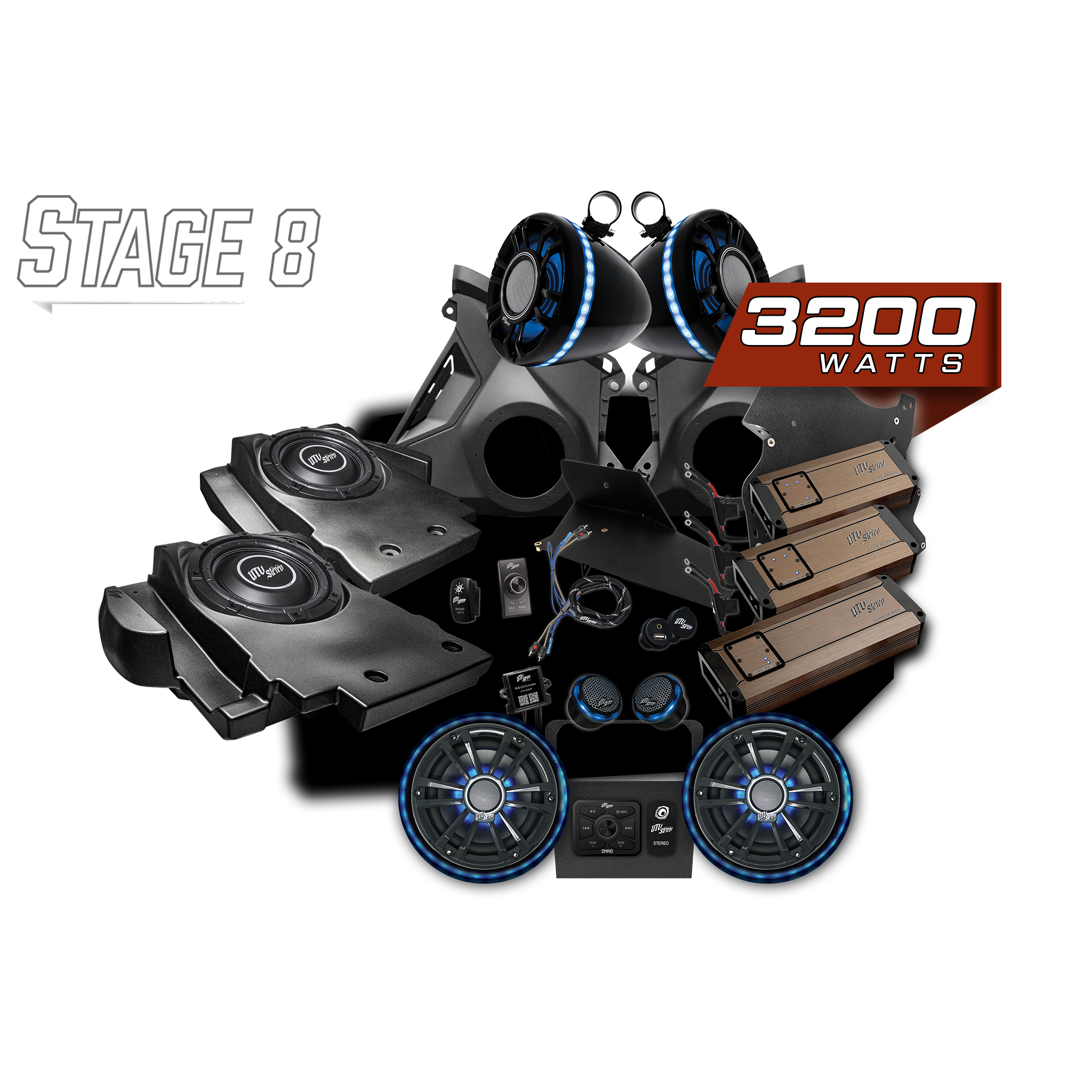 Photo of Can-Am® Maverick R Elite Series Stage 8 Stereo Kit | UTVS-R-S8-E by UTV Stereo - Premium Polaris RZR Stage Kit for UTVs / Side by Sides