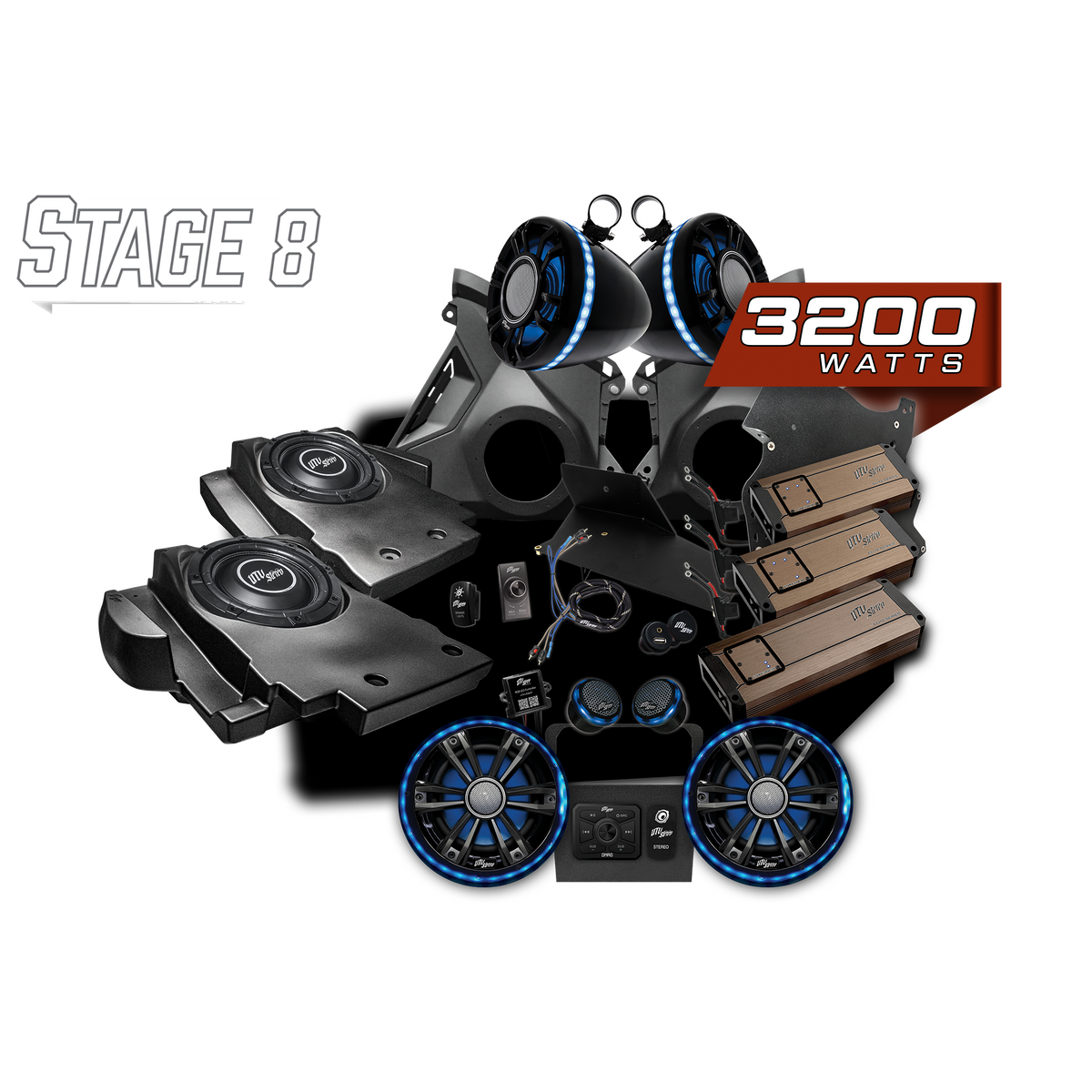 UTV Stereo Maverick R Elite Stage 8 audio system package