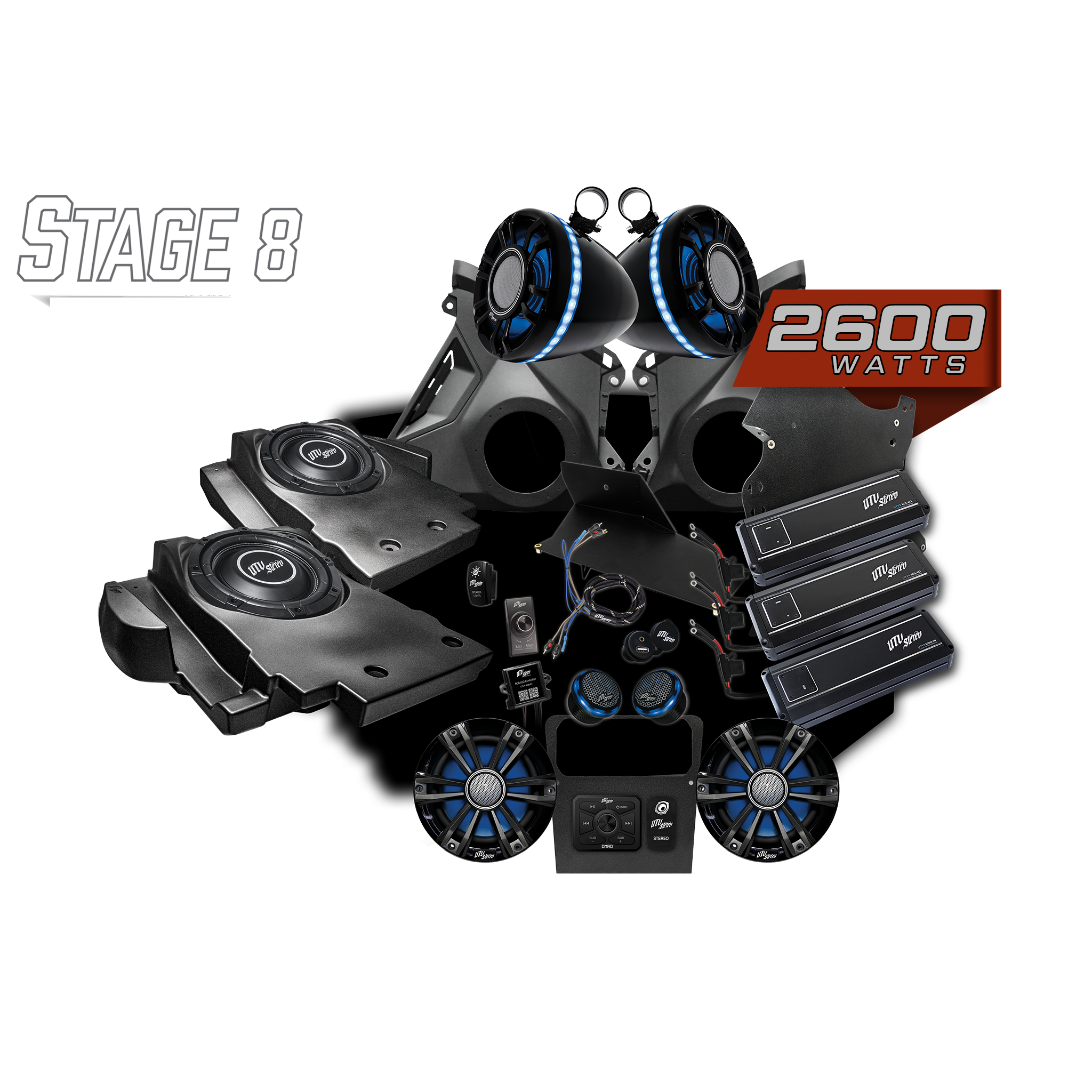 Photo of Can-Am® Maverick R Signature Series Stage 8 Stereo Kit | UTVS-R-S8-S by UTV Stereo - Premium for UTVs / Side by Sides