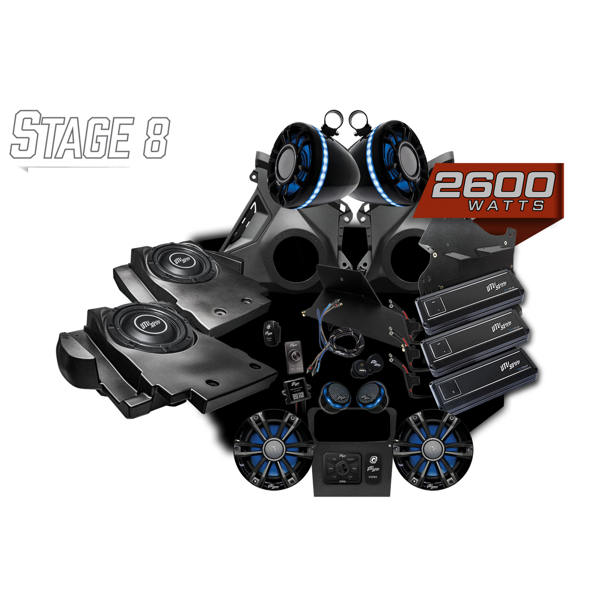 UTV Stereo Can-Am Maverick R Signature Stage 8 Stereo Kit