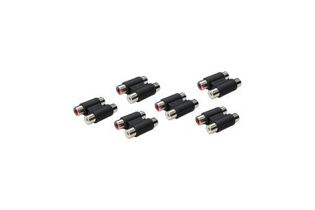 UTV Stereo RCA Barrel Connectors Female (6-Pack) | UTVS-RCA-BARREL-3