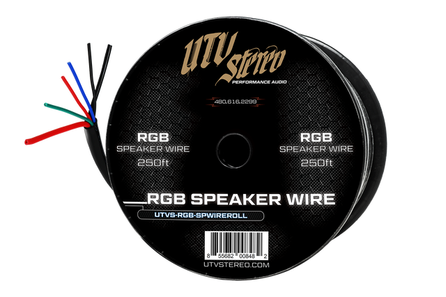 Photo of 6 Conductor RGB Speaker Wire - 50' | UTVS-RGB-SPWIRE-50 by UTV Stereo - Premium Wire Harness for UTVs / Side by Sides