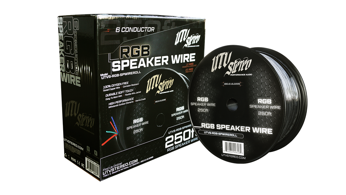 6 Conductor RGB Speaker Wire | UTVS-RGB-SPWIRE-ROLL
