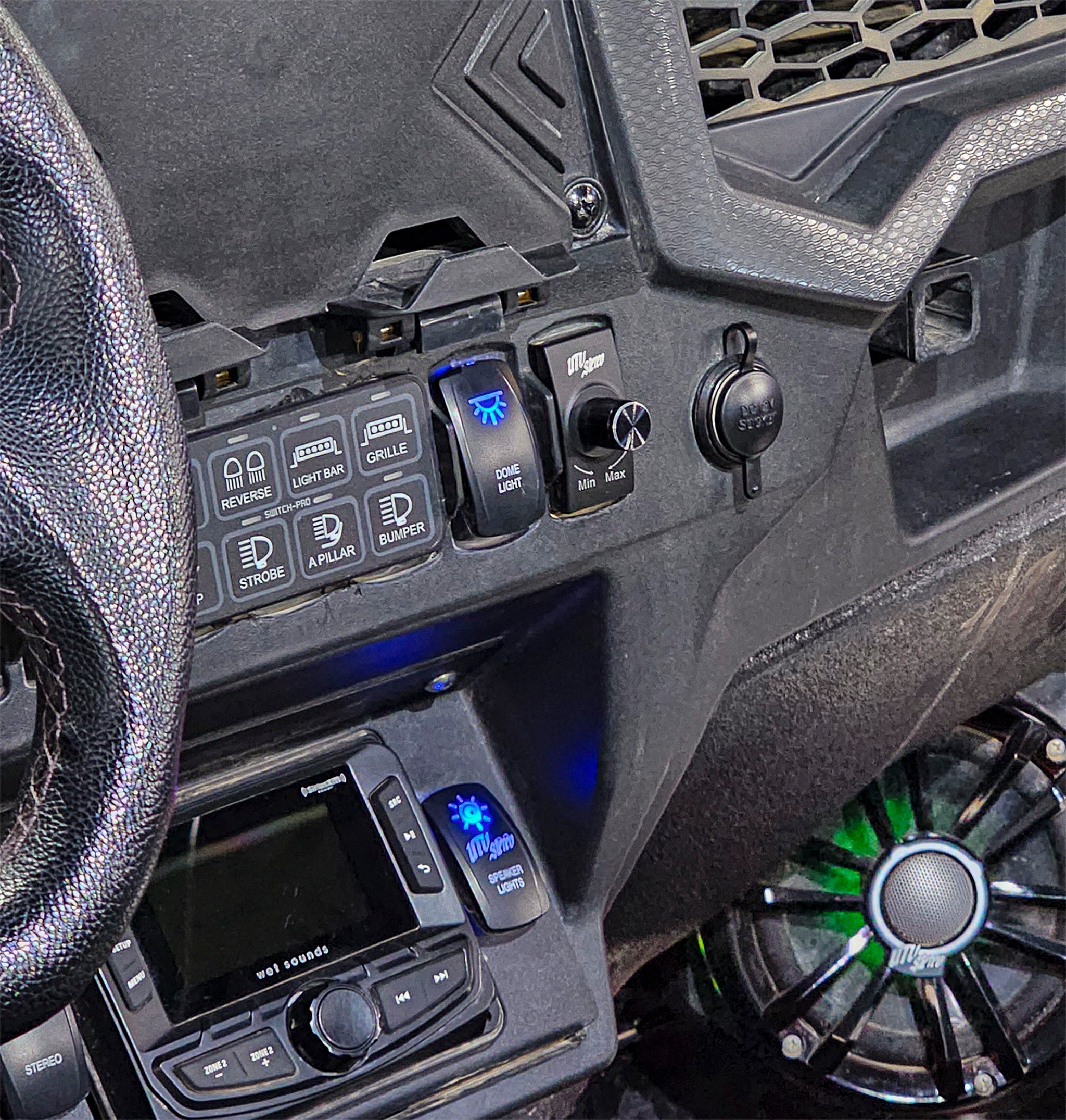 Photo of Rocker Switch Bass Knob | UTVS-RKR-BASS-KNOB by UTV Stereo - Premium Wire Harness for UTVs / Side by Sides