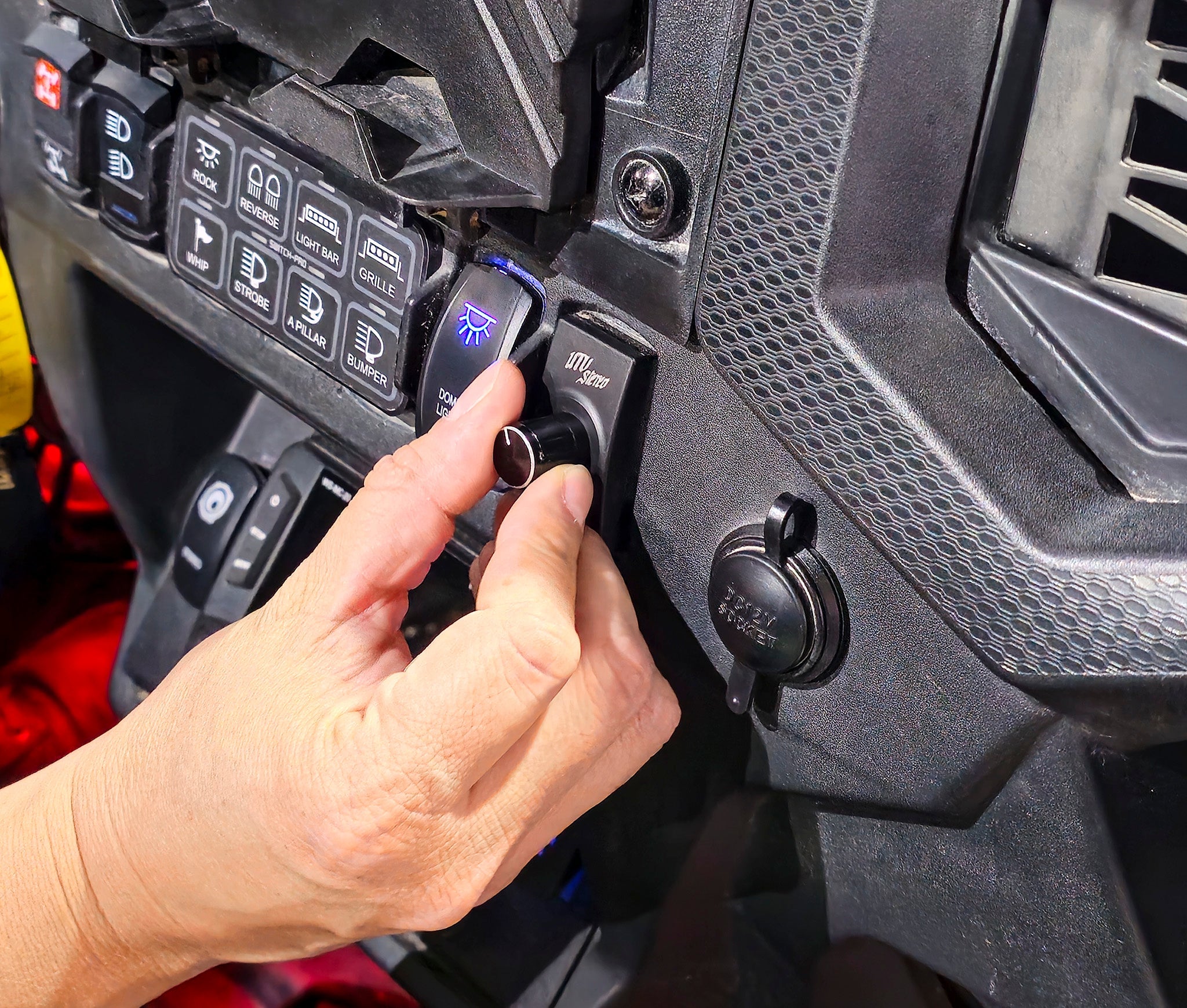 Photo of Rocker Switch Bass Knob | UTVS-RKR-BASS-KNOB by UTV Stereo - Premium Wire Harness for UTVs / Side by Sides