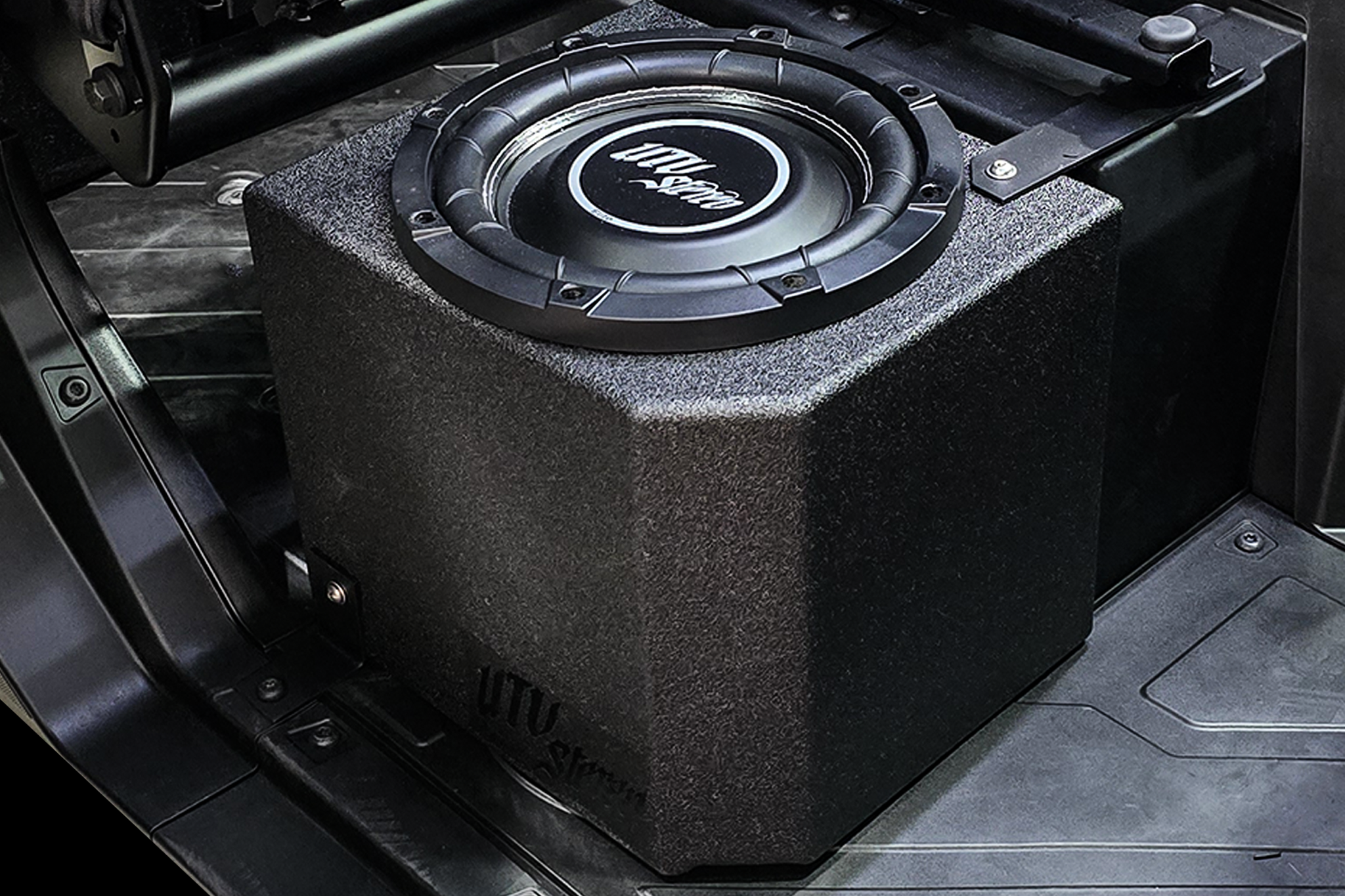 Photo of Polaris® Ranger 1500 10" Passenger Subwoofer Enclosure – Unloaded | UTVS-RNG-ENC-PASS by UTV Stereo - Premium Polaris Ranger Subwoofer Enclosures for UTVs / Side by Sides