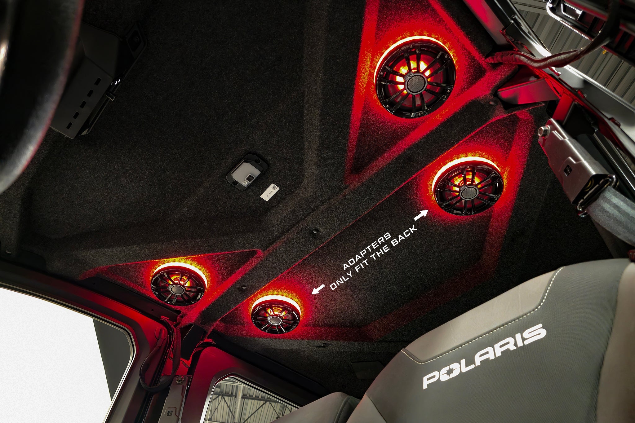 Photo of Polaris® Ranger 1500 Rear Overhead Speaker Adapters (Pair) | UTVS-RNG-OSA-REAR by UTV Stereo - Premium Ranger Overhead Speaker Adapter for UTVs / Side by Sides