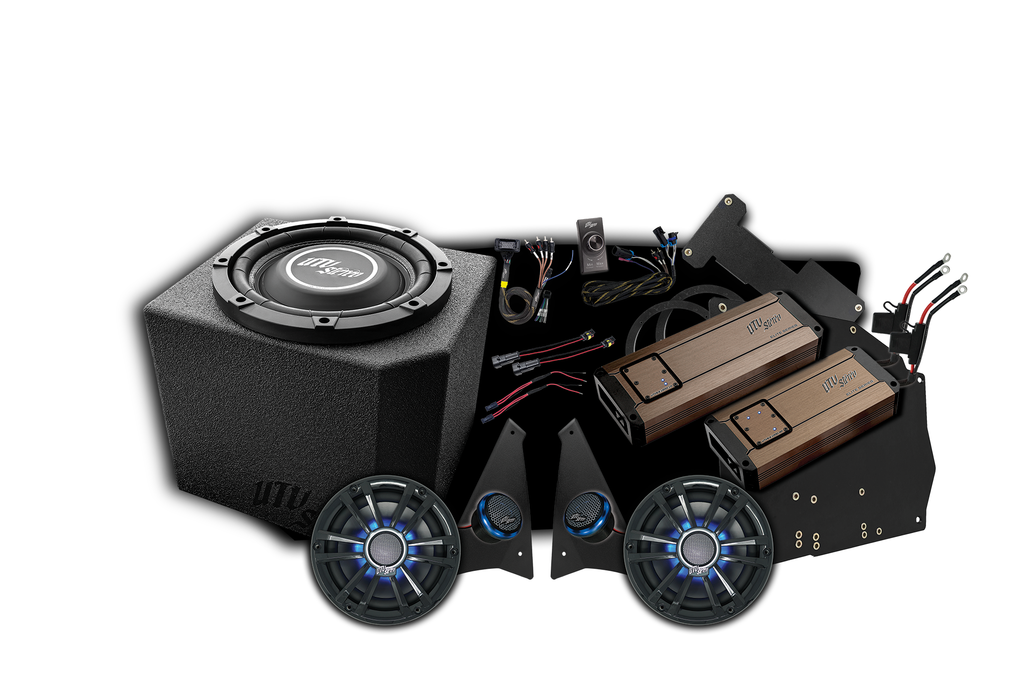 Photo of Polaris Ranger 1500 Ride Command® Stage 7 Stereo Kit | UTVS-RNG-S7-RC by UTV Stereo - Premium Polaris Ranger Stage Kit for UTVs / Side by Sides