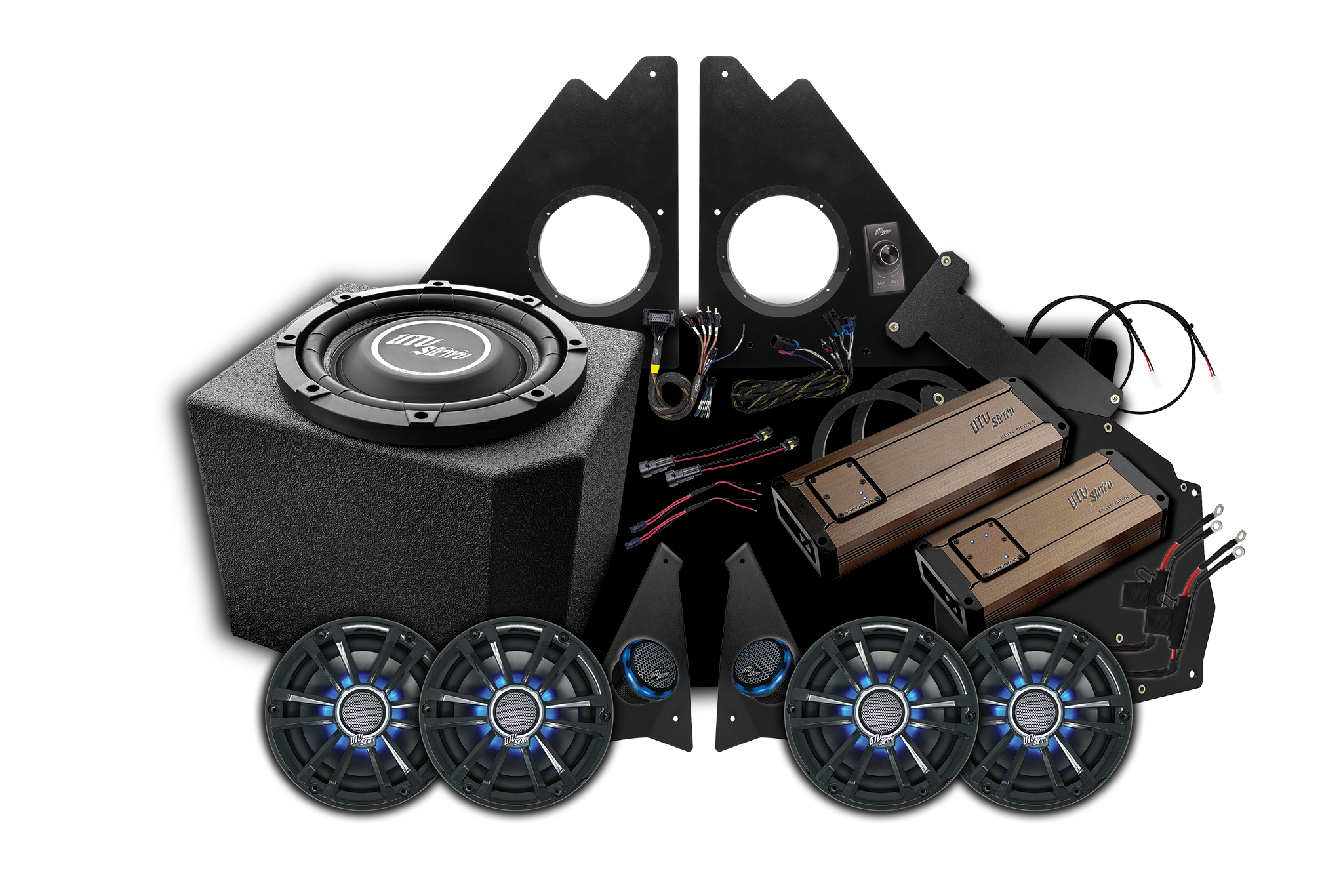Photo of Polaris Ranger 1500 Ride Command® Stage 7 Stereo Kit | UTVS-RNG-S7-RC by UTV Stereo - Premium Polaris Ranger Stage Kit for UTVs / Side by Sides