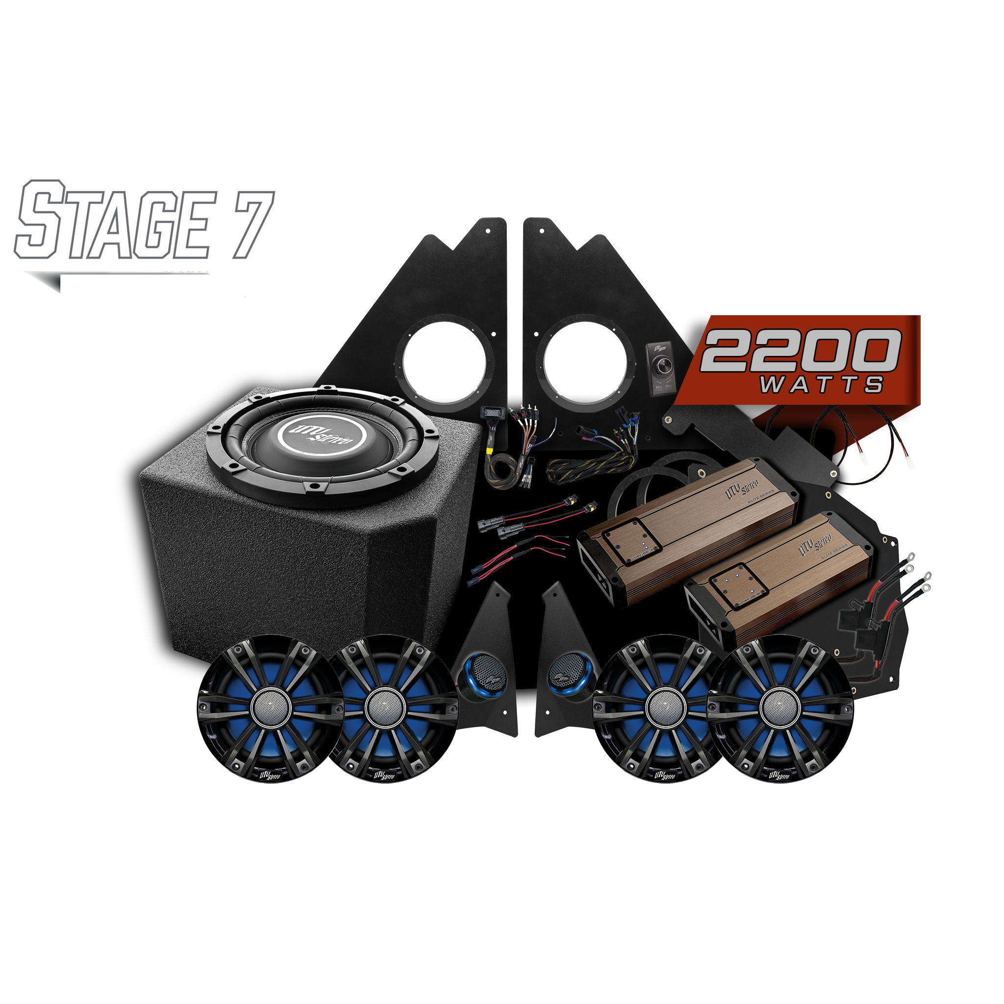 Photo of Polaris Ranger 1500 Ride Command® Stage 7 Stereo Kit | UTVS-RNG-S7-RC by UTV Stereo - Premium for UTVs / Side by Sides