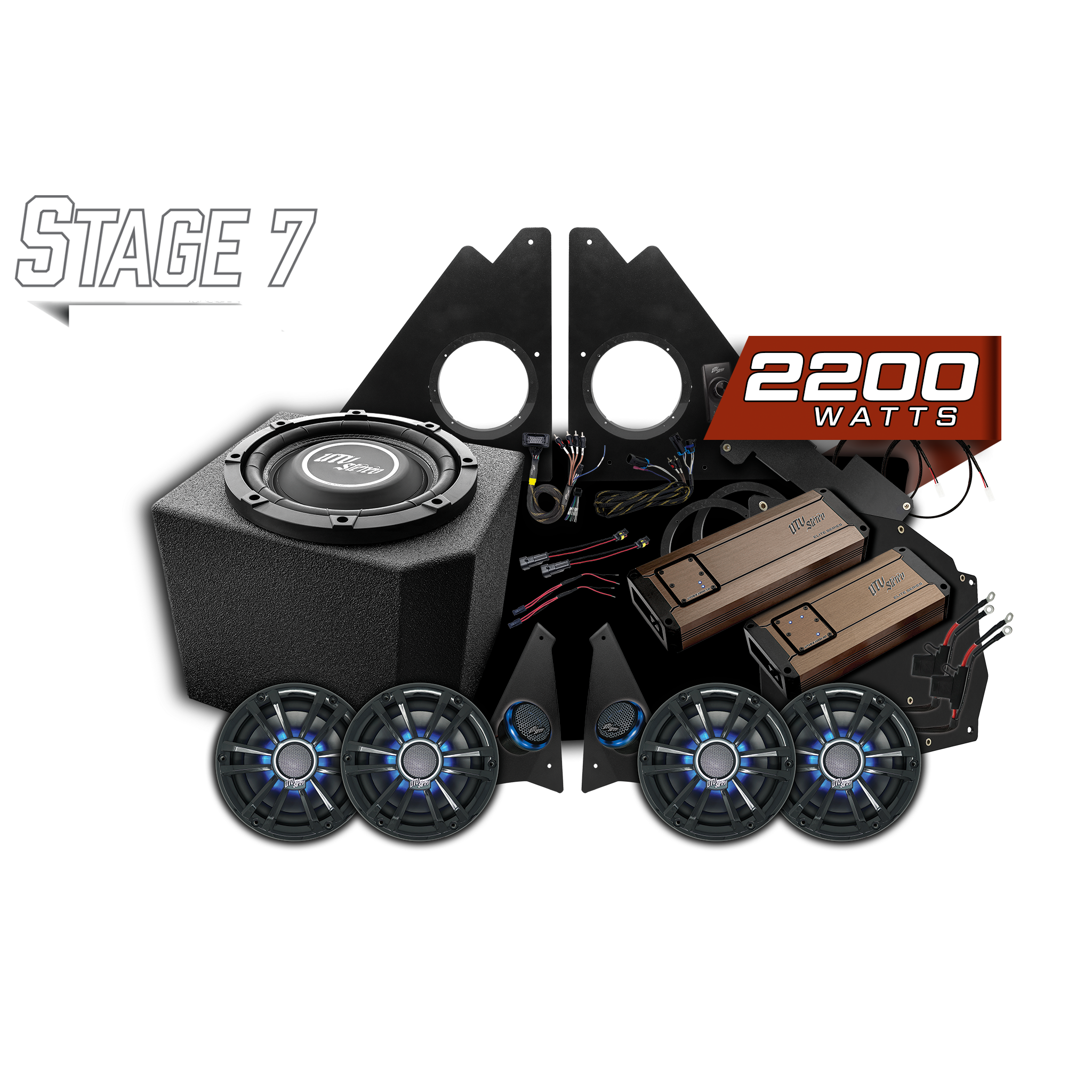 Photo of Polaris Ranger 1500 Ride Command® Stage 7 Stereo Kit | UTVS-RNG-S7-RC by UTV Stereo - Premium Polaris Ranger Stage Kit for UTVs / Side by Sides