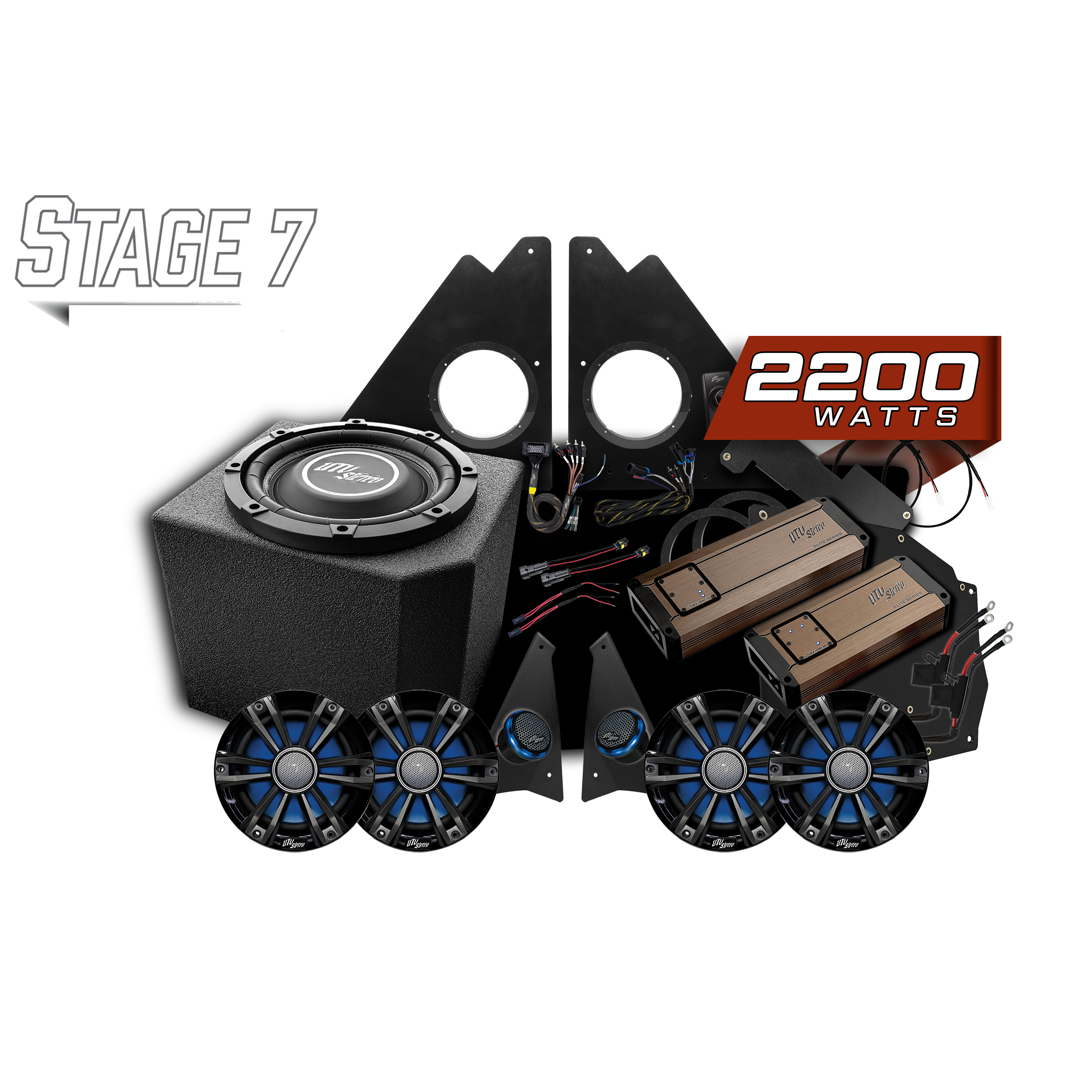 Photo of Polaris Ranger 1500 Ride Command® Stage 7 Stereo Kit | UTVS-RNG-S7-RC by UTV Stereo - Premium for UTVs / Side by Sides