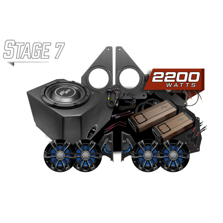 UTV Stereo Polaris Ranger 1500 Ride Command Stage 7 stereo kit
