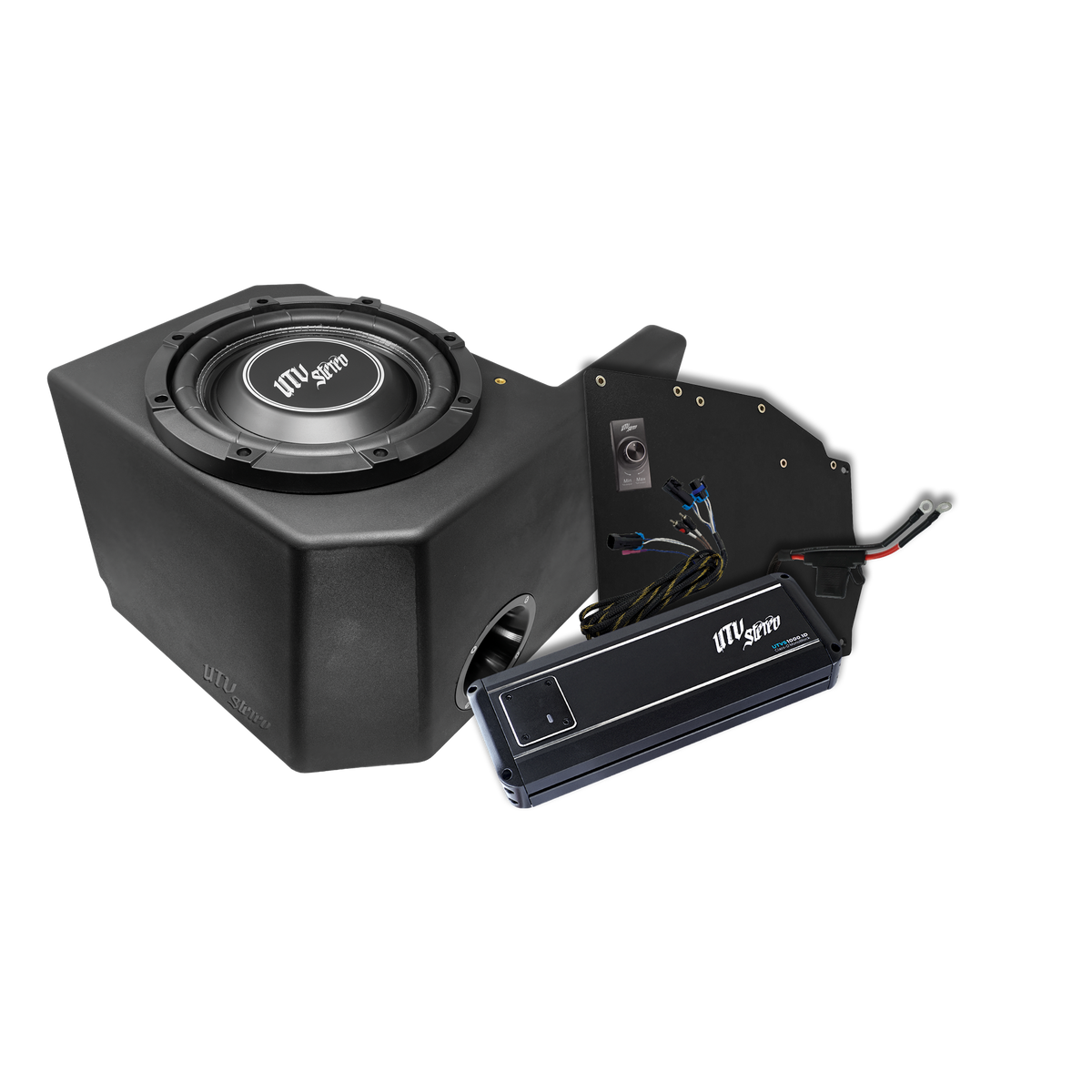 UTV Stereo Polaris Ranger 1000W Single 10" Subwoofer Kit