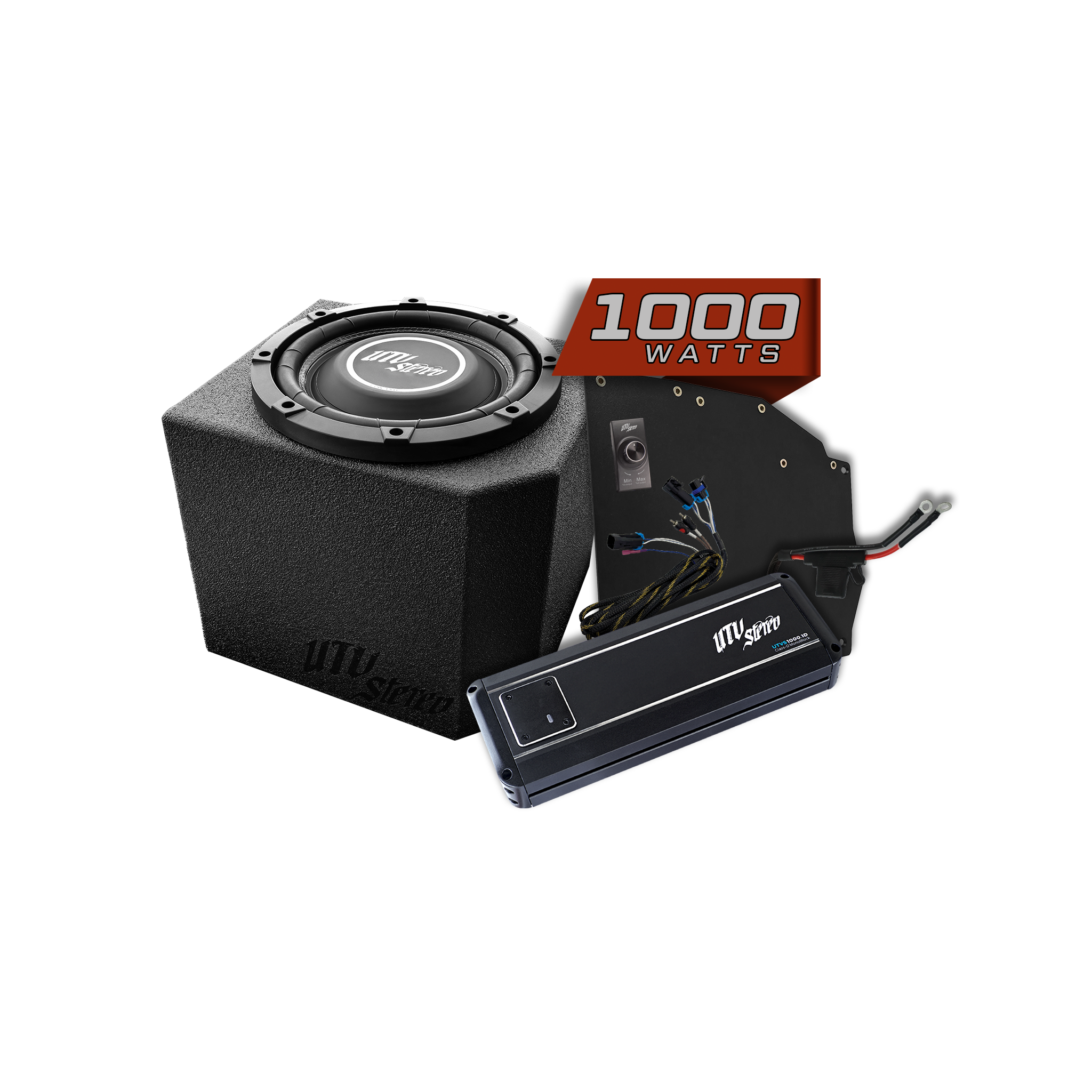 Photo of Polaris® Ranger 1000W Single 10" Subwoofer Kit | UTVS-RNG-SUB-1000-1 by UTV Stereo - Premium Polaris Ranger Subwoofer Kit for UTVs / Side by Sides
