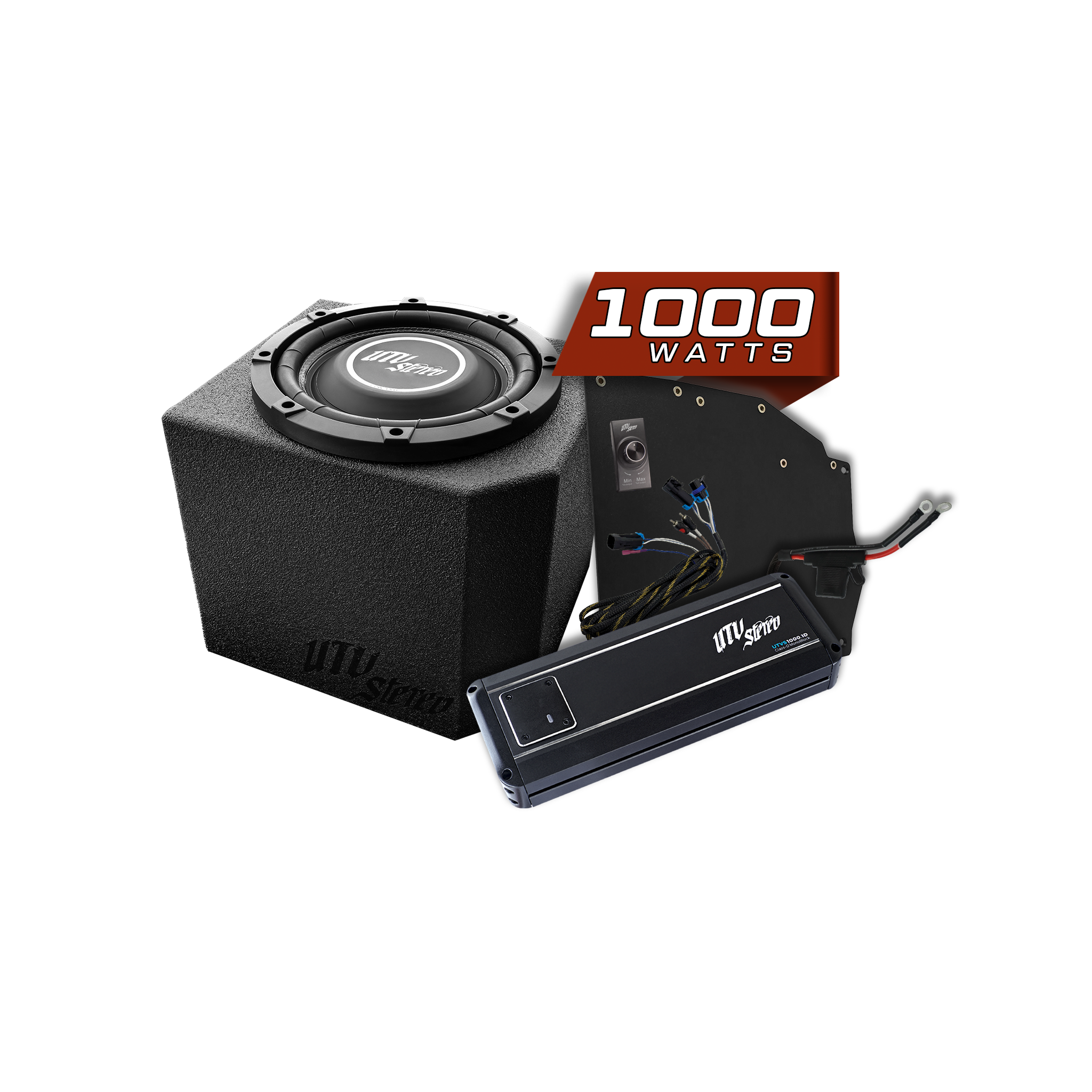 Photo of Polaris® Ranger 1000W Single 10" Subwoofer Kit | UTVS-RNG-SUB-1000-1 by UTV Stereo - Premium Polaris Ranger Subwoofer Kit for UTVs / Side by Sides