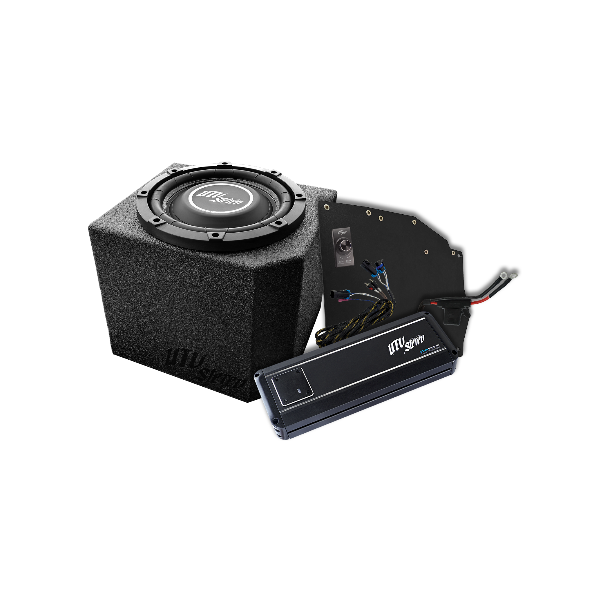 Photo of Polaris® Ranger 1000W Single 10" Subwoofer Kit | UTVS-RNG-SUB-1000-1 by UTV Stereo - Premium Polaris Ranger Subwoofer Kit for UTVs / Side by Sides