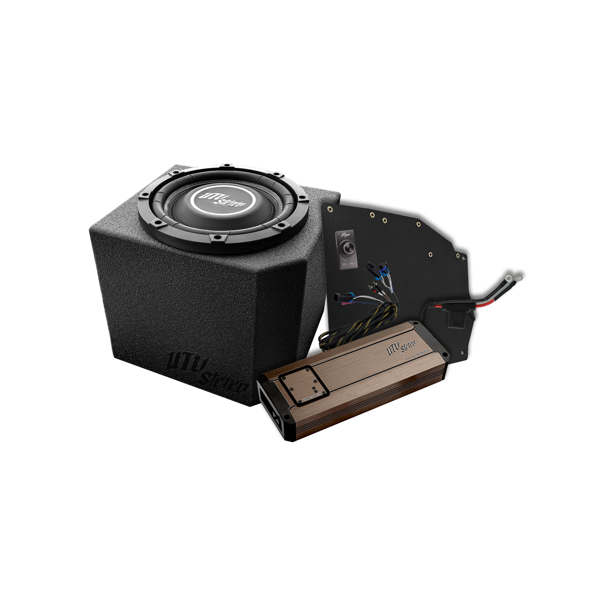 Photo of Polaris® Ranger 1200W Single 10" Subwoofer Kit | UTVS-RNG-SUB-1200-1 by UTV Stereo - Premium Polaris Ranger Subwoofer Kit for UTVs / Side by Sides