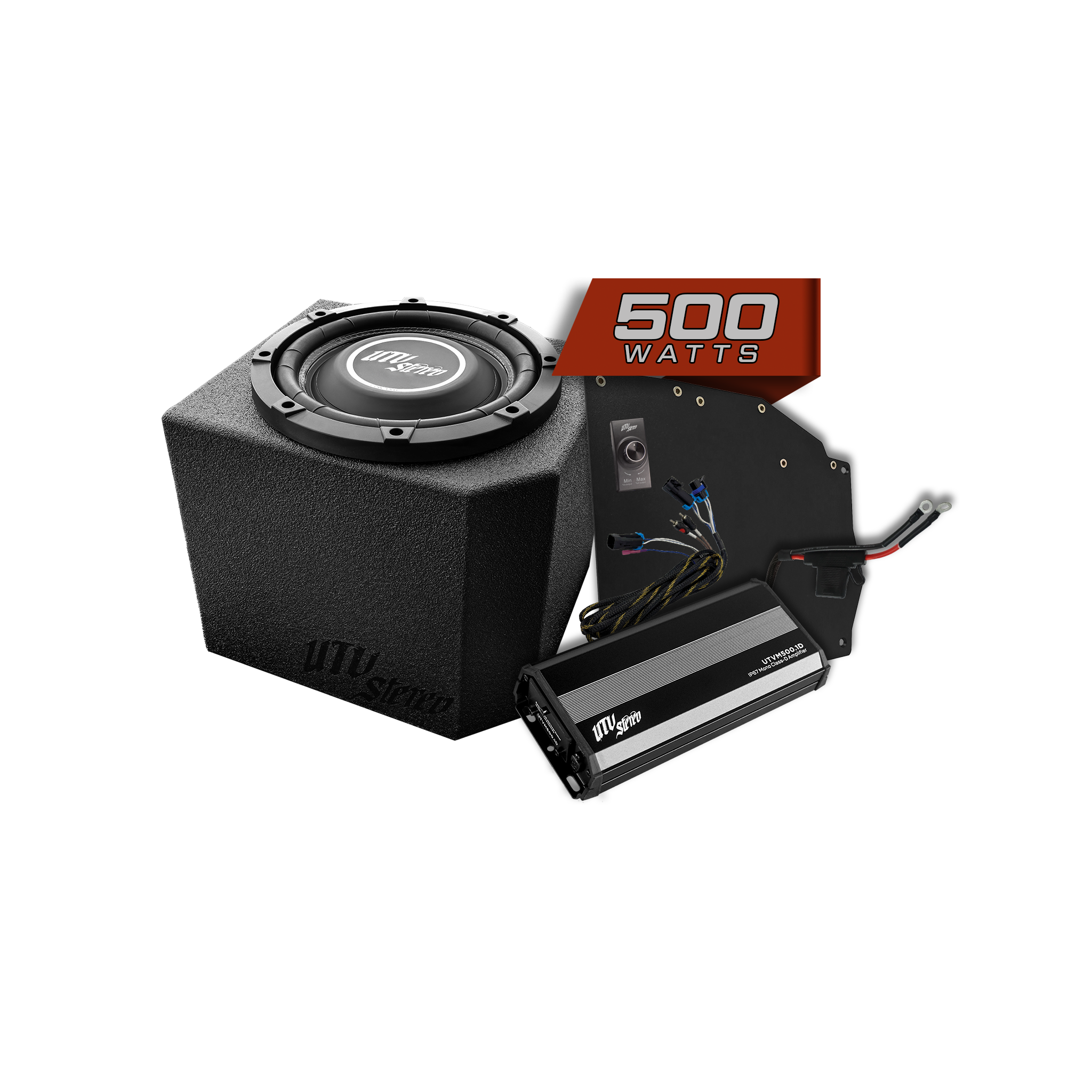 Photo of Polaris® Ranger 500W Single 10" Subwoofer Kit | UTVS-RNG-SUB-500-1 by UTV Stereo - Premium Polaris Ranger Subwoofer Kit for UTVs / Side by Sides