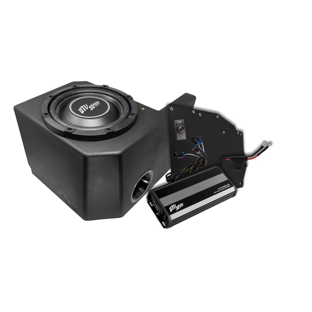 UTV Stereo Polaris Ranger 500W Single 10" Subwoofer Kit