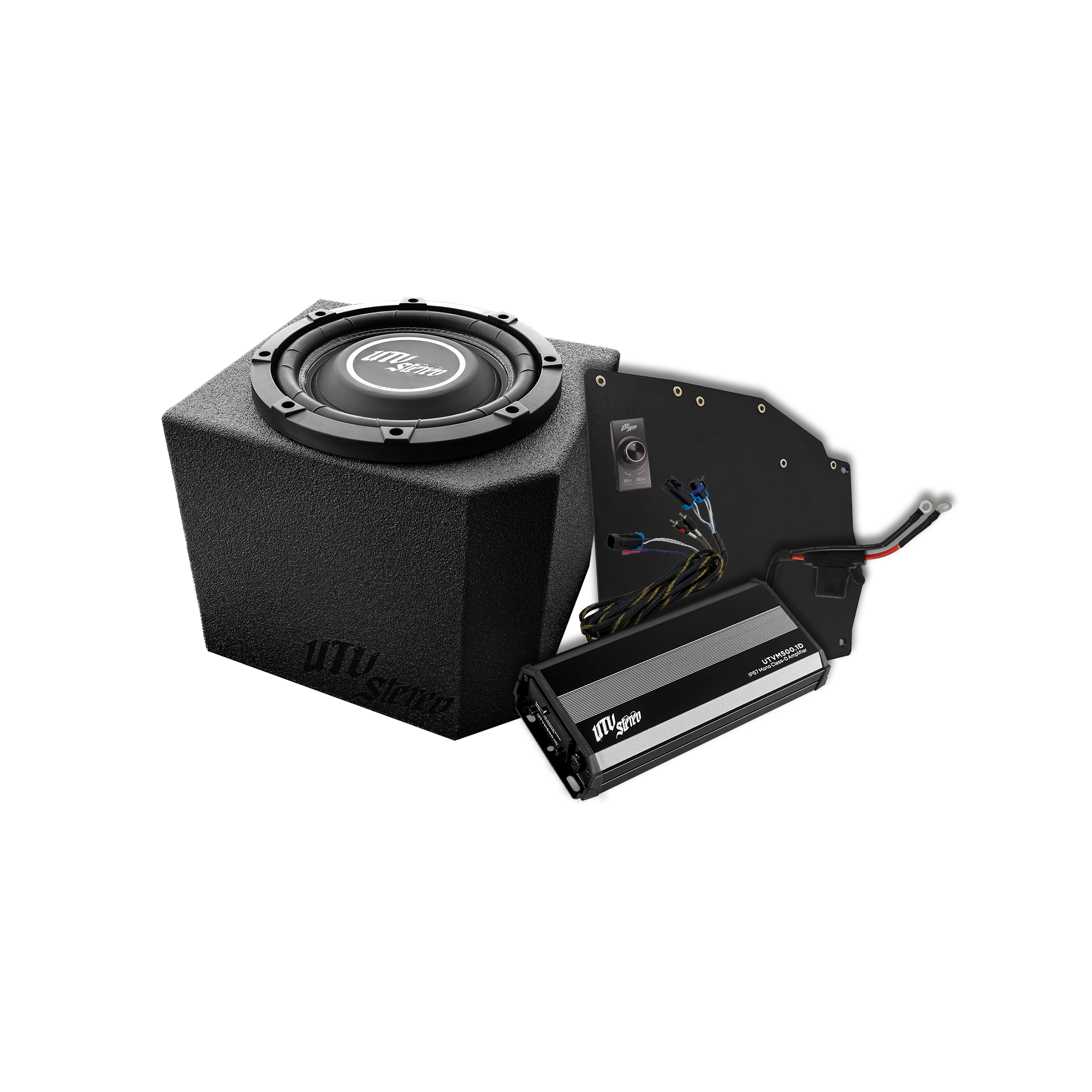 Photo of Polaris® Ranger 500W Single 10" Subwoofer Kit | UTVS-RNG-SUB-500-1 by UTV Stereo - Premium Polaris Ranger Subwoofer Kit for UTVs / Side by Sides