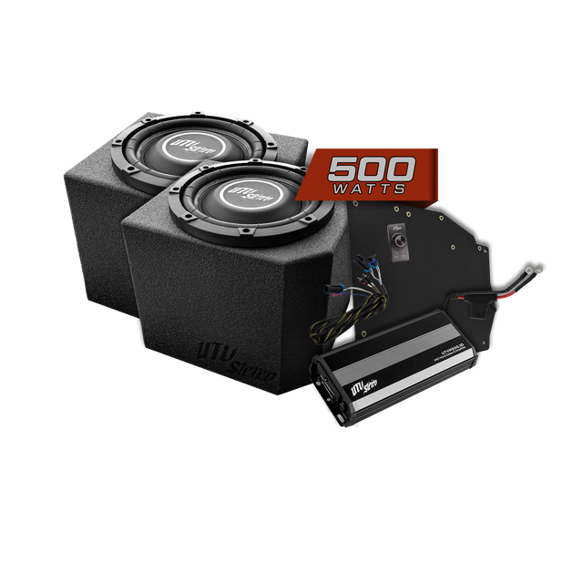 Photo of Polaris® Ranger 500W Dual 10" Subwoofer Kit | UTVS-RNG-SUB-500-2 by UTV Stereo - Premium Polaris Ranger Subwoofer Kit for UTVs / Side by Sides